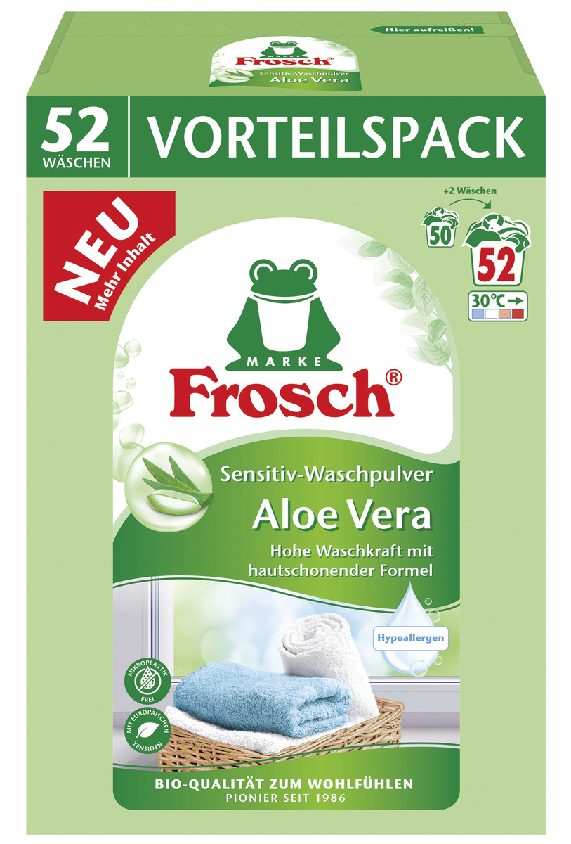 Frosch Sensitiv Waschpulver Aloe Vera online bestellen | MLLER