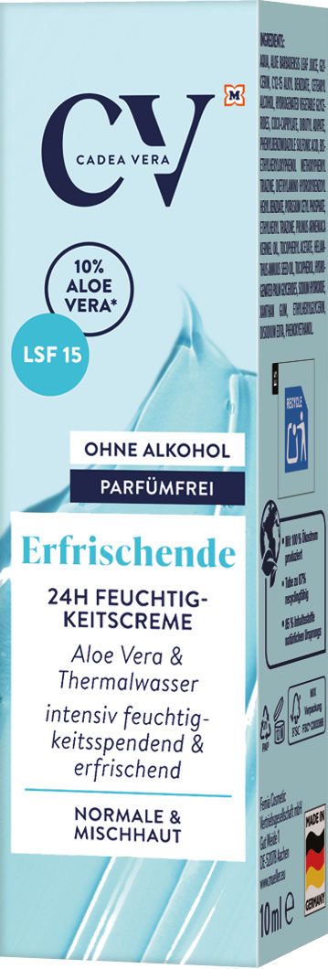 CV Erfrischende 24h Feuchtigkeitscreme online bestellen | MLLER