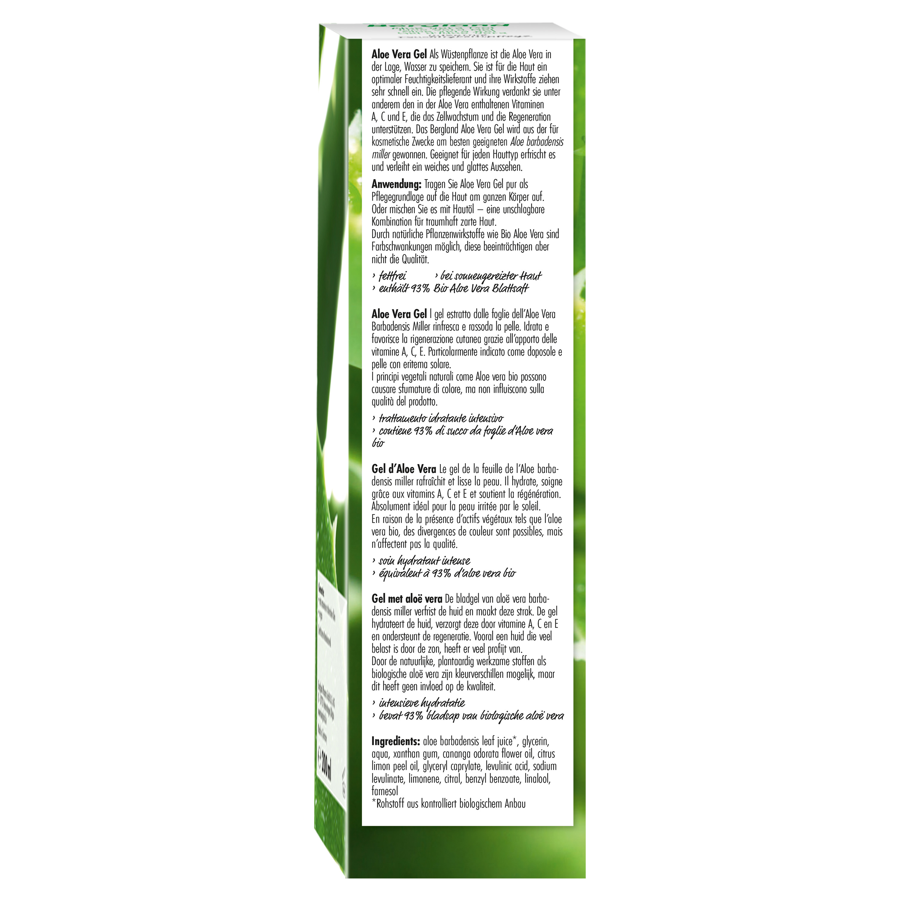 Bergland Aloe Vera Gel online bestellen | MLLER