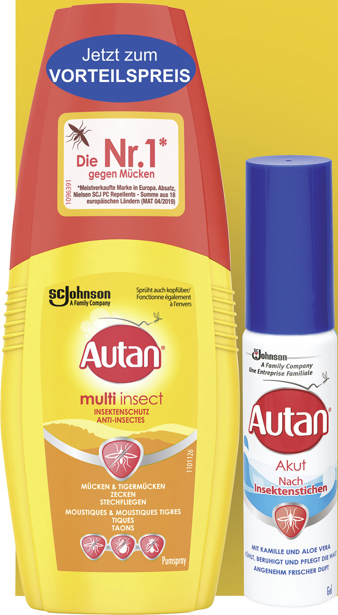 Autan Bundle Pack (Multi Insect Pumpspray & Akut Gel) bei MUELLER DE kaufen