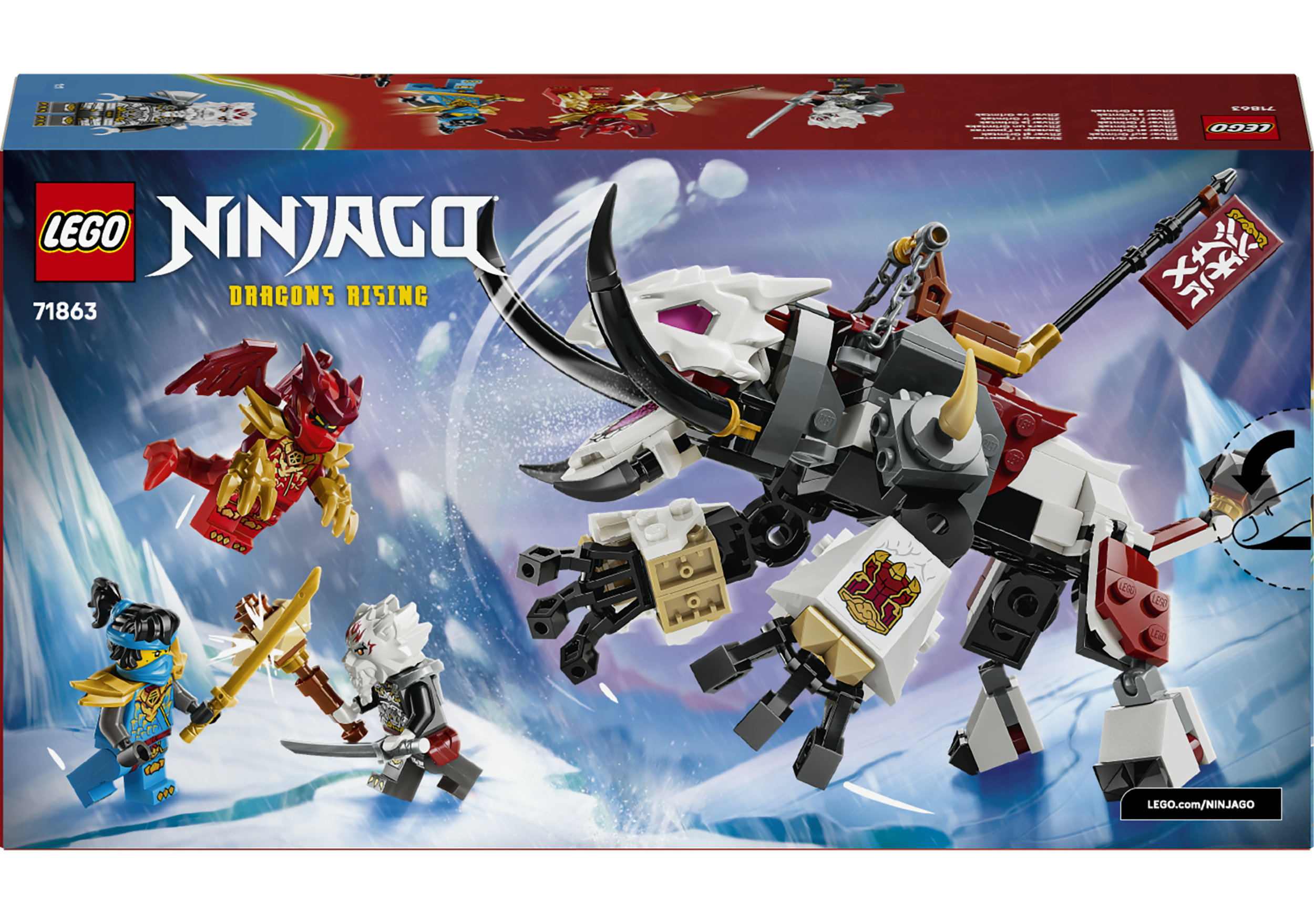 LEGO NINJAGO 71863 Zilvar auf seinem Drachentier Grimtak