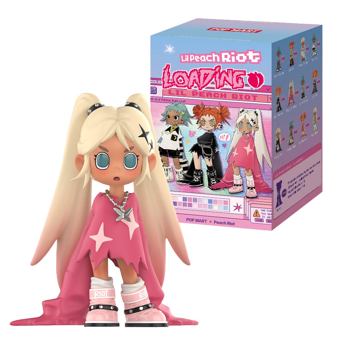 Pop Mart Lil Peach Riot Loading! Sammelfigur in Blindbox