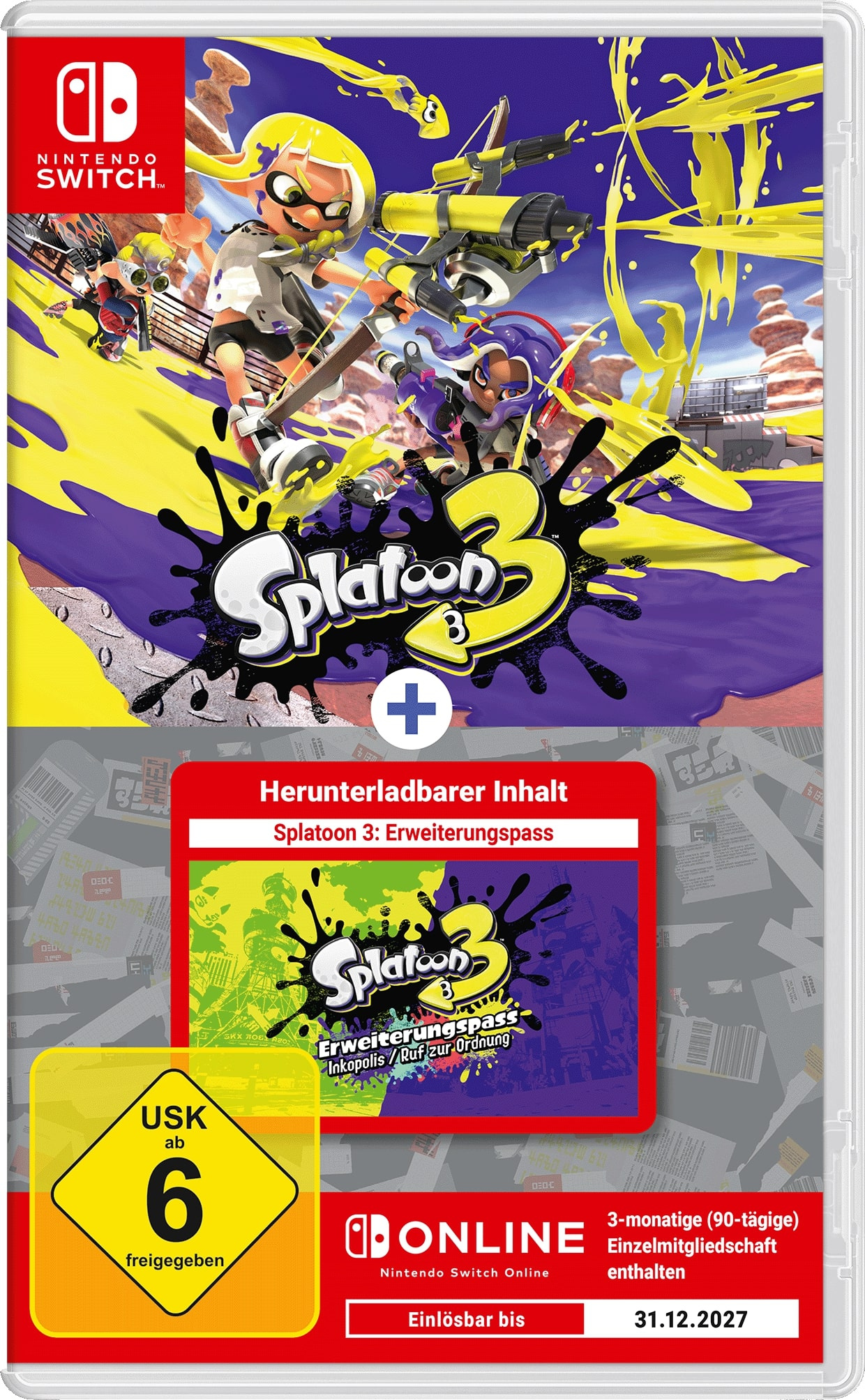 Splatoon 3 & 2 & マリオパーティ Splatoon 3 + Erweiterungspass - Set - Nintendo Switch online