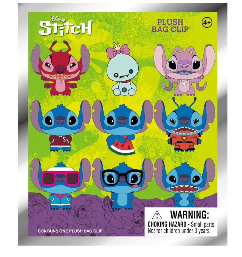 Lilo & Stitch Plüsch-Taschenanhänger Stitch, sortiert, 1 Stück
