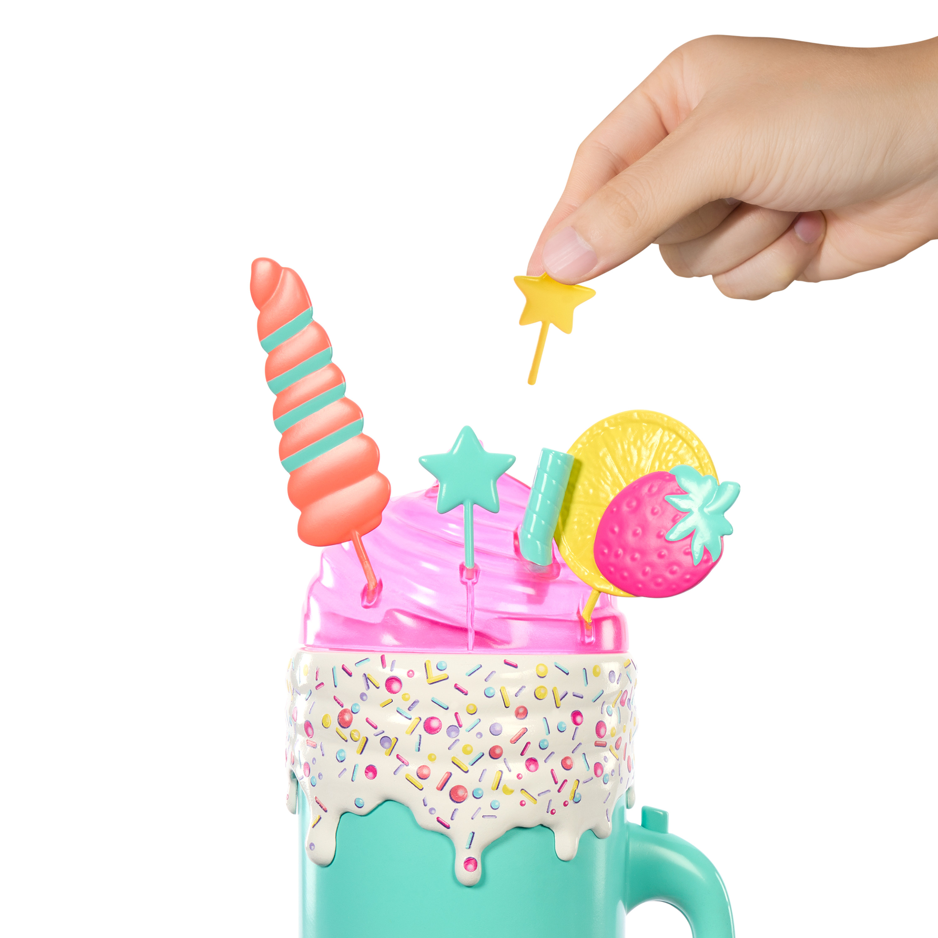 Barbie Color Reveal Cupcake Haarwechsel Puppe - Glitzer-Set Mit 25 Überraschungen, Spielzeug Ab 3 Jahren