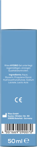 ritex gleitmittel hydro Ritex HYDRO GEL, Sensitiv Gleitgel wasserbasiert 50 ml main image 1