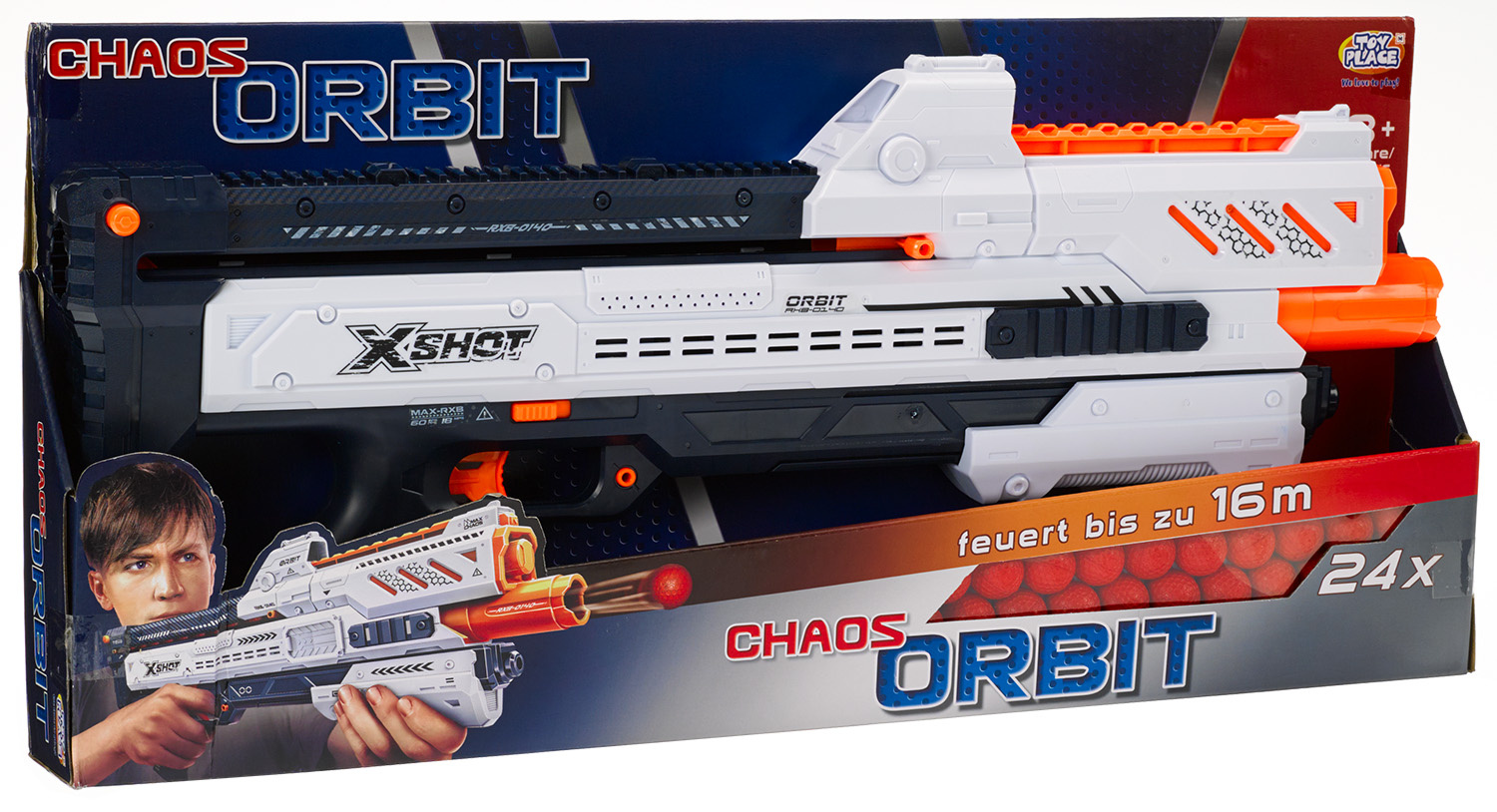 Müller - Toy Place - Ball Blaster Chaos Orbit inkl. 24 Bällen, 1