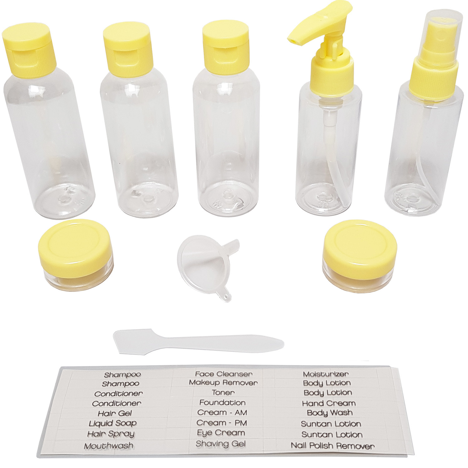 9-teiliges Reiseflaschen-Set – Lecksicher, Transparent & Praktisch Für Unterwegs