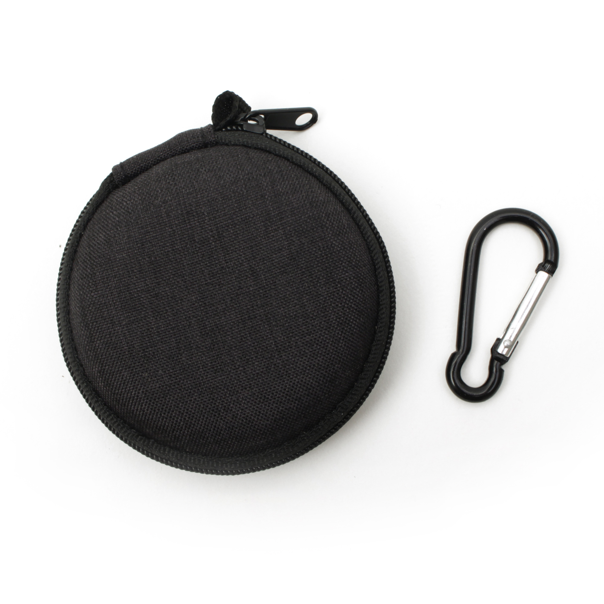4er-Set Schwarze Kopfhörer-Taschen Aus PU-Leder – Mit Feder-Verschluss Für Kleinteile