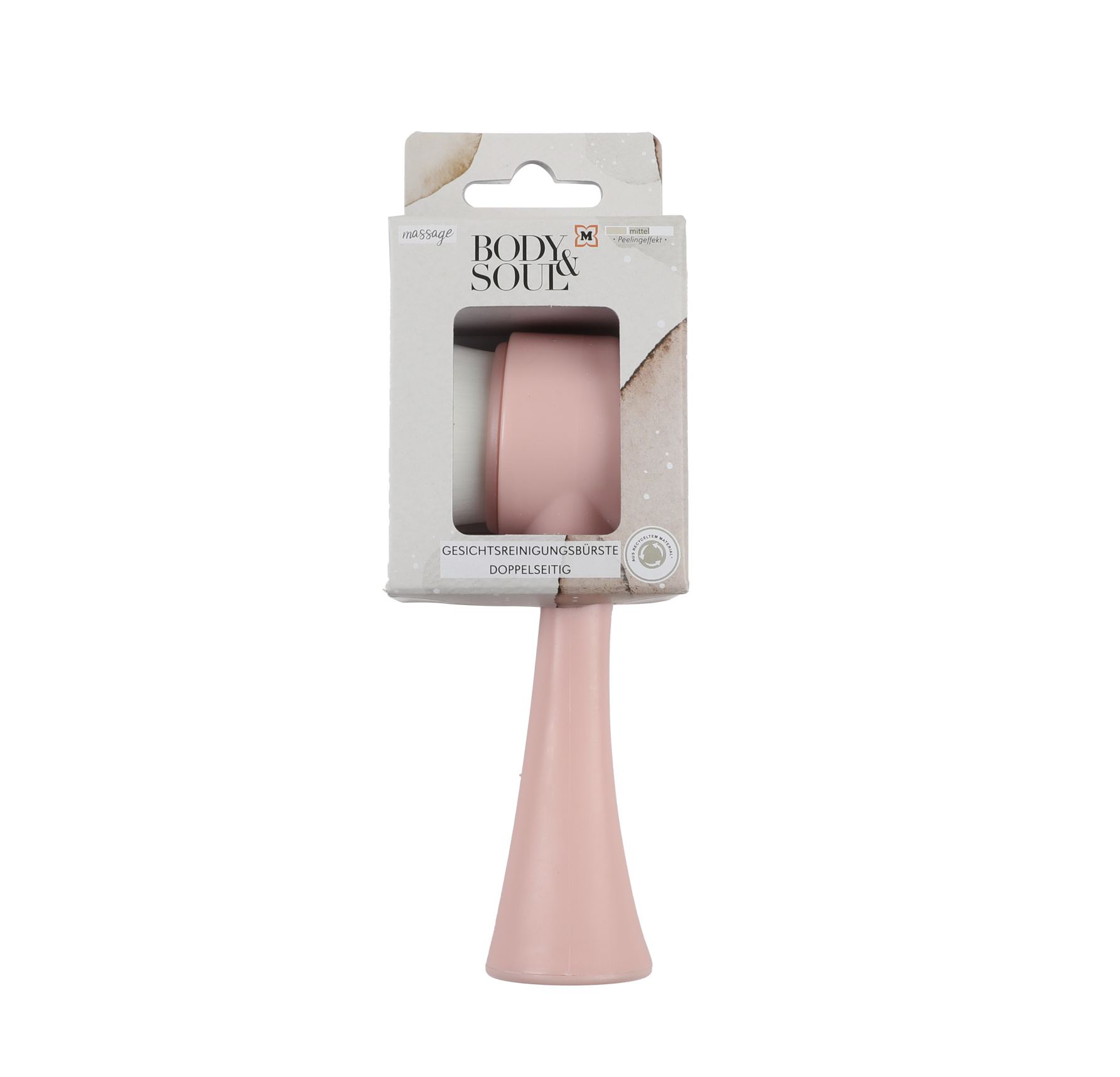 2 Stück Silikon Gesichtsreinigungsbürsten – Doppelseitig Für Peeling & Make-up, Blau & Rosa, 17,5 Cm