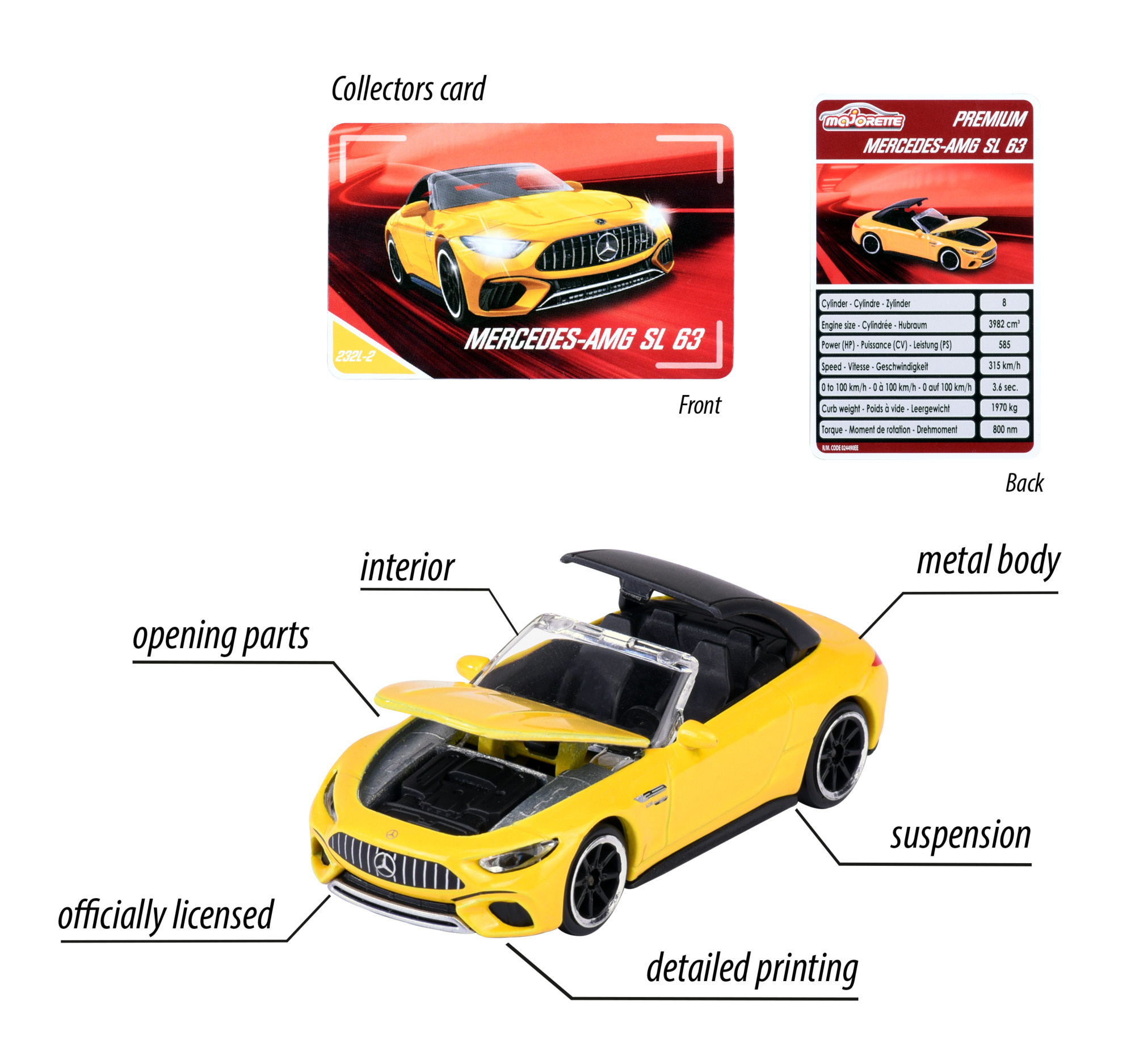 Majorette - Premium Cars Mercedes AMG SL 63 online bestellen | MÜLLER