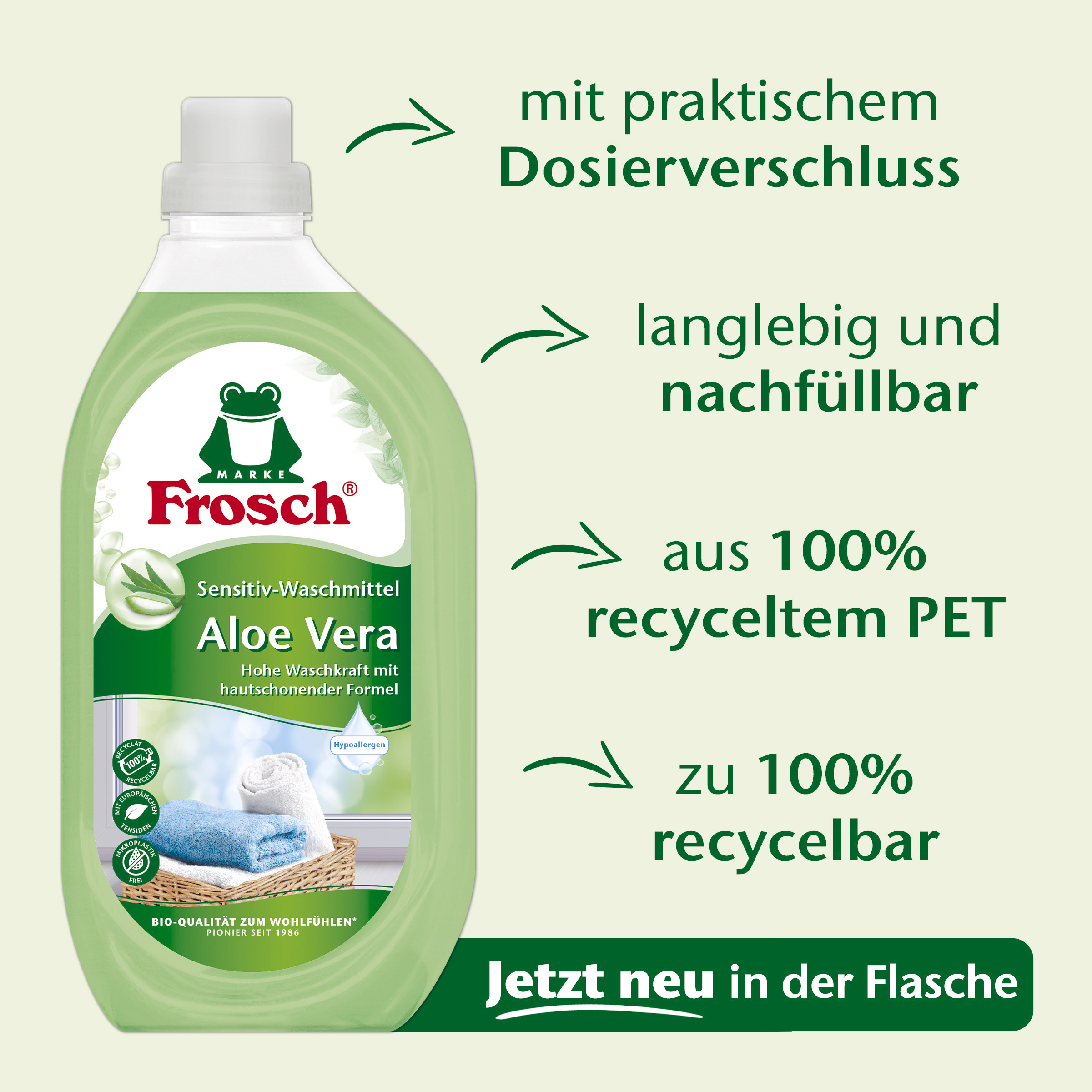 Frosch Sensitiv-Waschmittel Aloe Vera online bestellen | MLLER