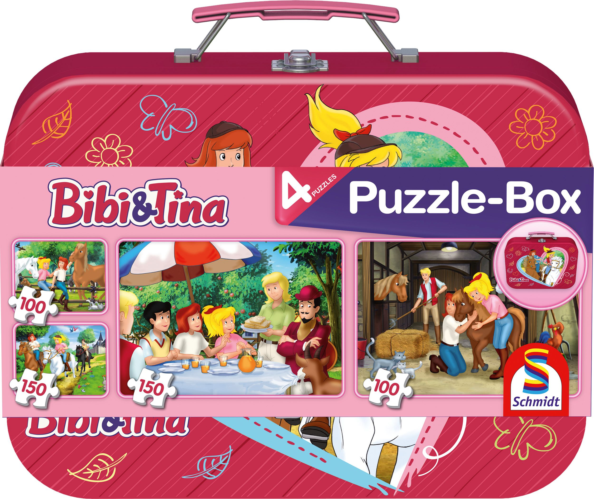 Bibi & Tina Puzzle-Set – 150 Teile + 100 Teile – Bunte Kinderpuzzles Mit Motiv „Freundinnen Für Immer“ & „Martinshof“