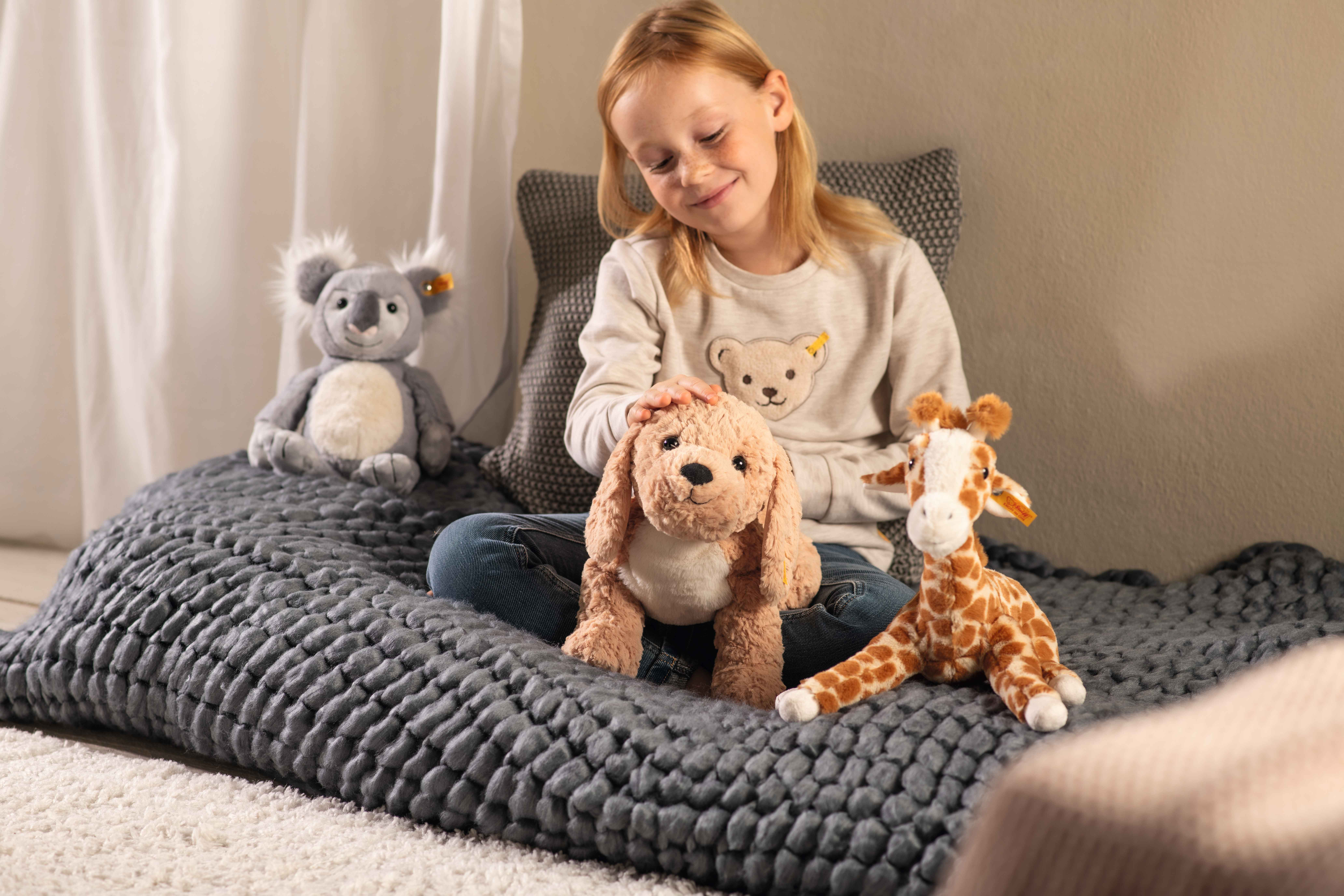 Teddy Giraffe – 25 Cm Großer Plüschbär Im Giraffenkostüm Mit Abnehmbarer Kapuze, Kuschelweich, Ideales Geschenk Für Kinder