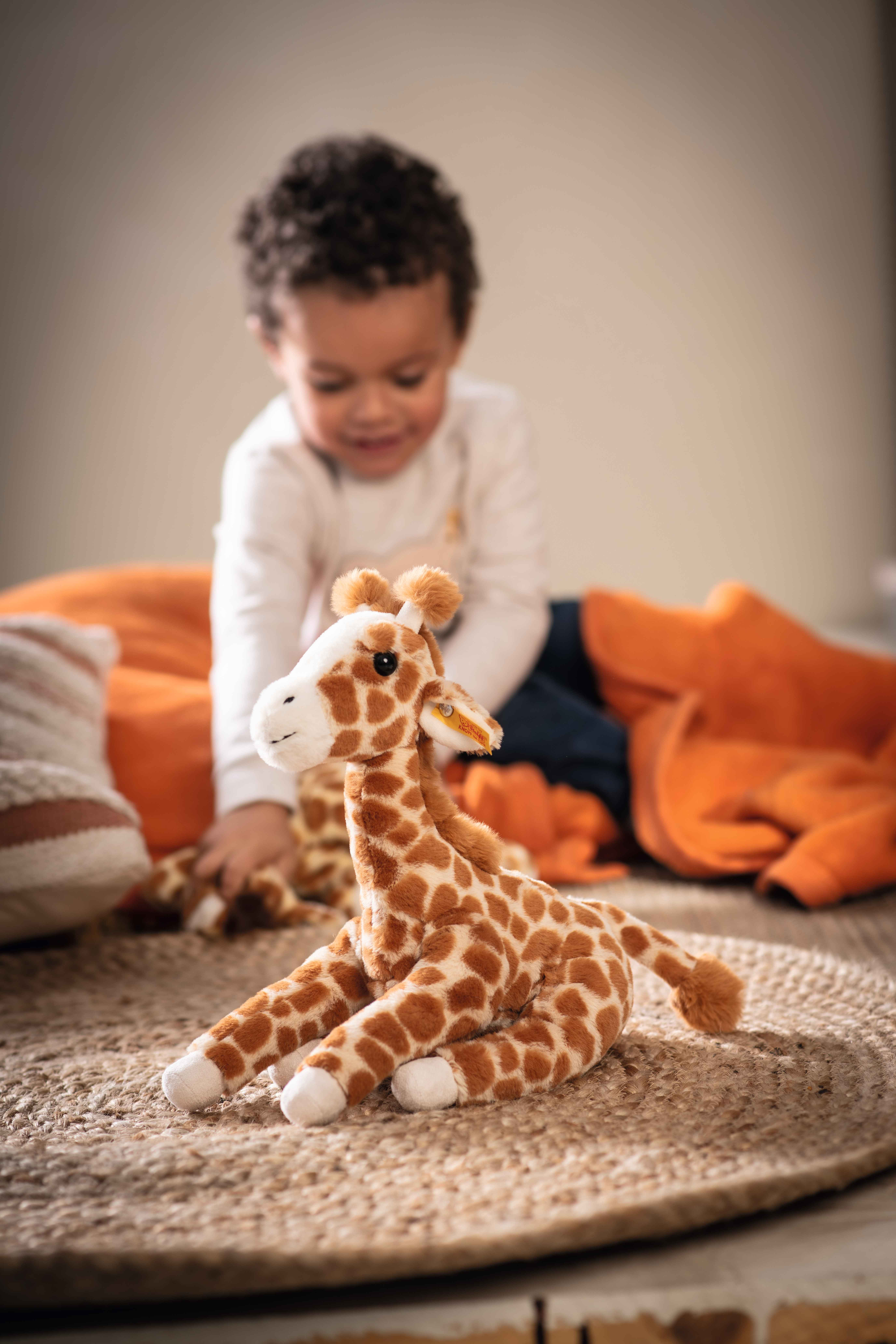 RAILONCH Kuschelgiraffe – Flauschige Steh-Giraffe 50 Cm, Perfekt Zum Knuddeln & Spielen