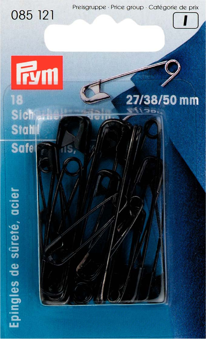 Prym Sicherheitsnadeln ST 27/38/50 mm schwarz online bestellen
