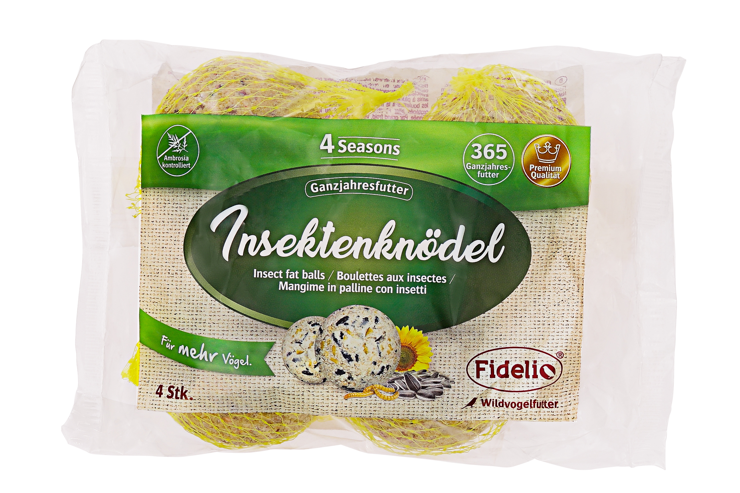 Fidelio Wildvogelfutter Insektenknödel 4 St.