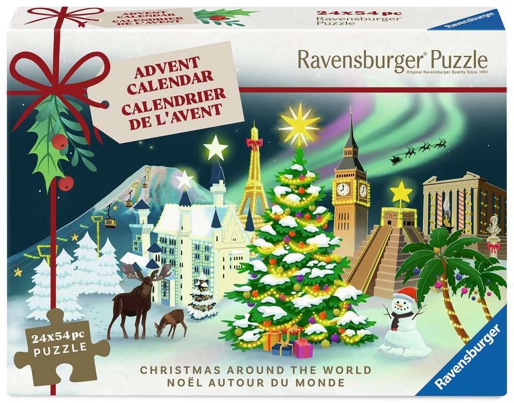 Ravensburger Puzzle-Adventskalender – 24 Weihnachts-Puzzles à 54 Teile