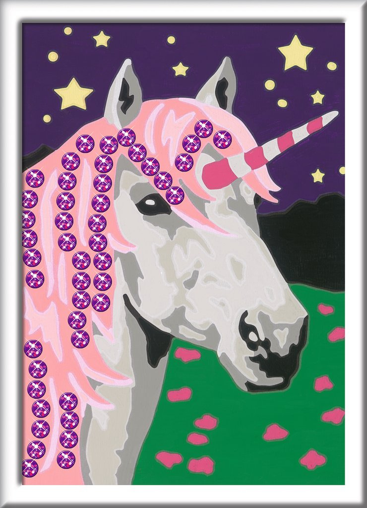 Shukqueen Malen Nach Zahlen – Einhorn DIY Ölgemälde Für Erwachsene & Kinder, 16x20 Zoll (ohne Rahmen) – Entspannendes Hobby