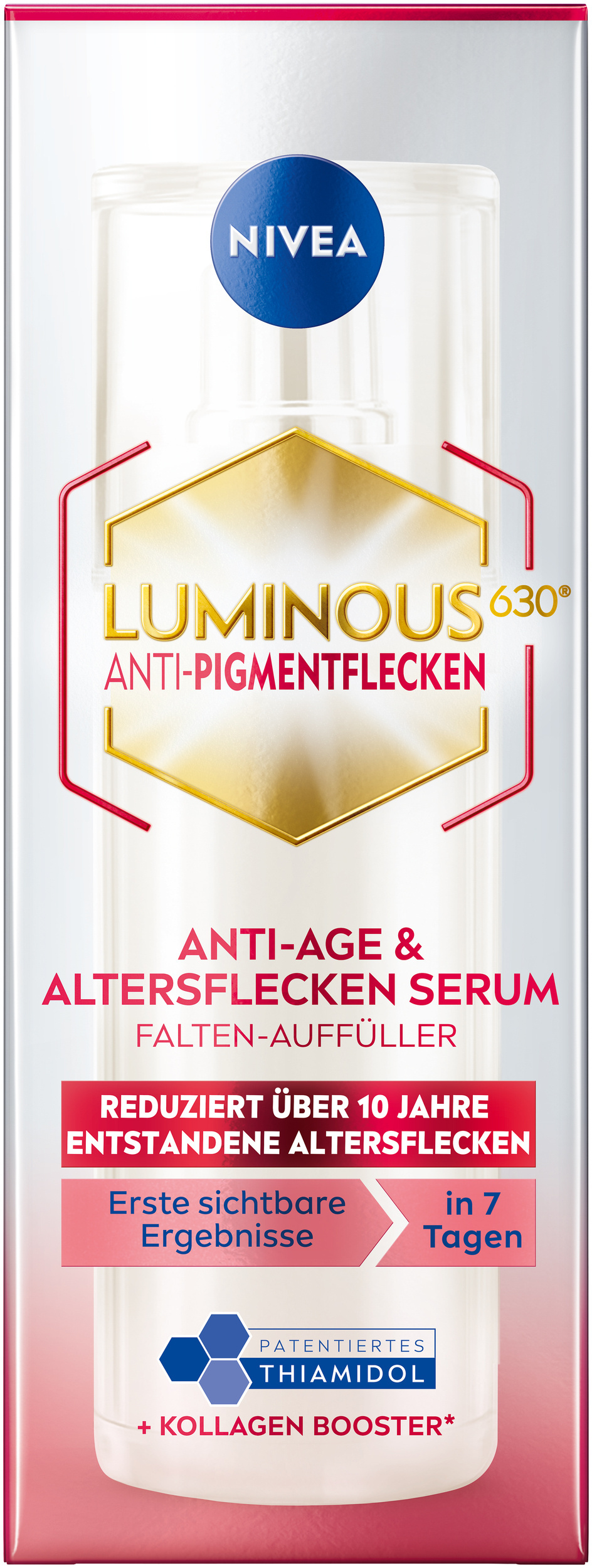 NIVEA Luminous630 Anti-Flecken-Handcreme, 50 Ml – Mit LSF 15, Hyaluronsäure, Gegen Altersflecken