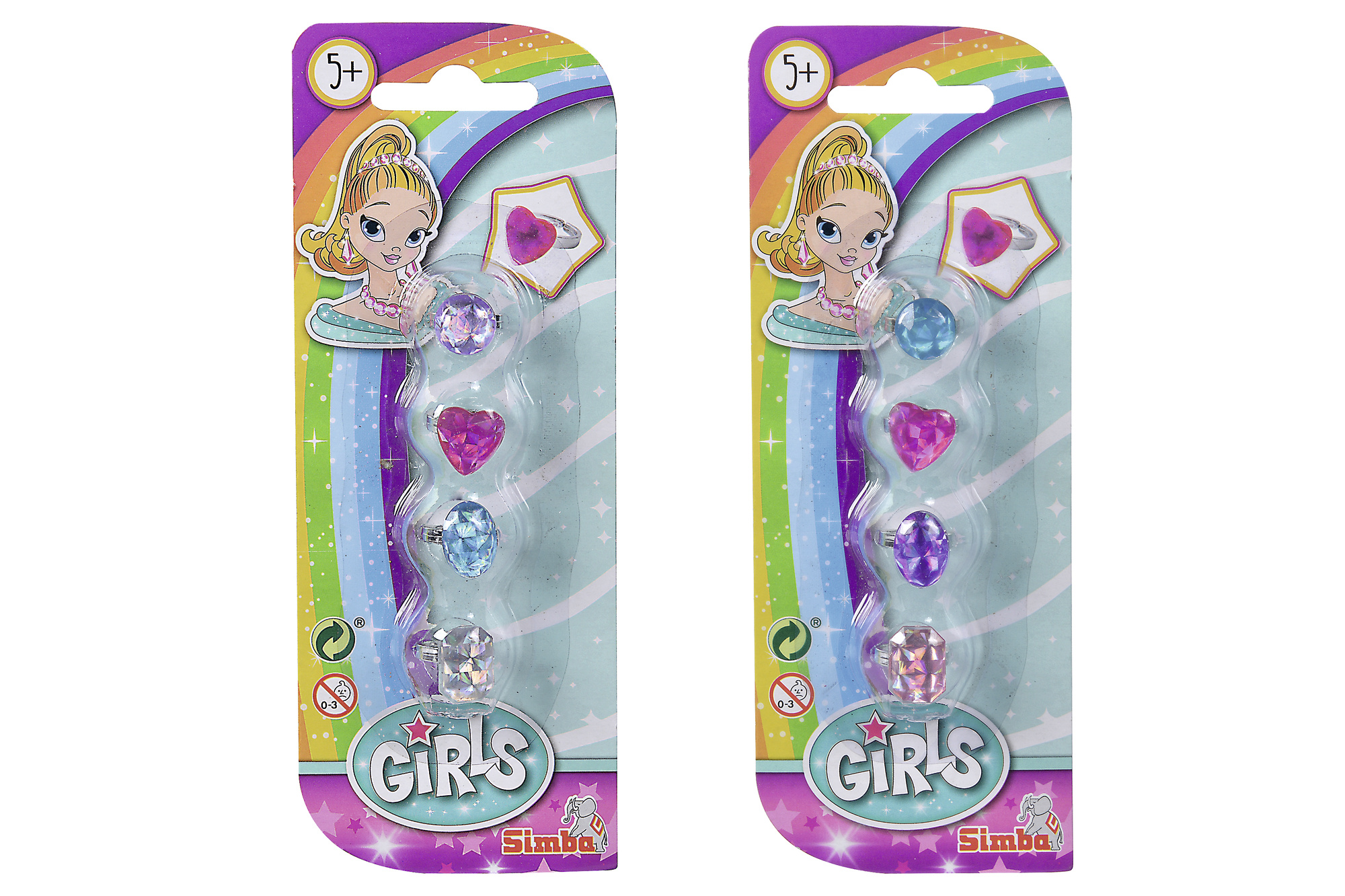 Anillos De Diamantes Steffi Love – Surtido De 2 Diseños Brillantes Para Niñas A Partir De 5 Años