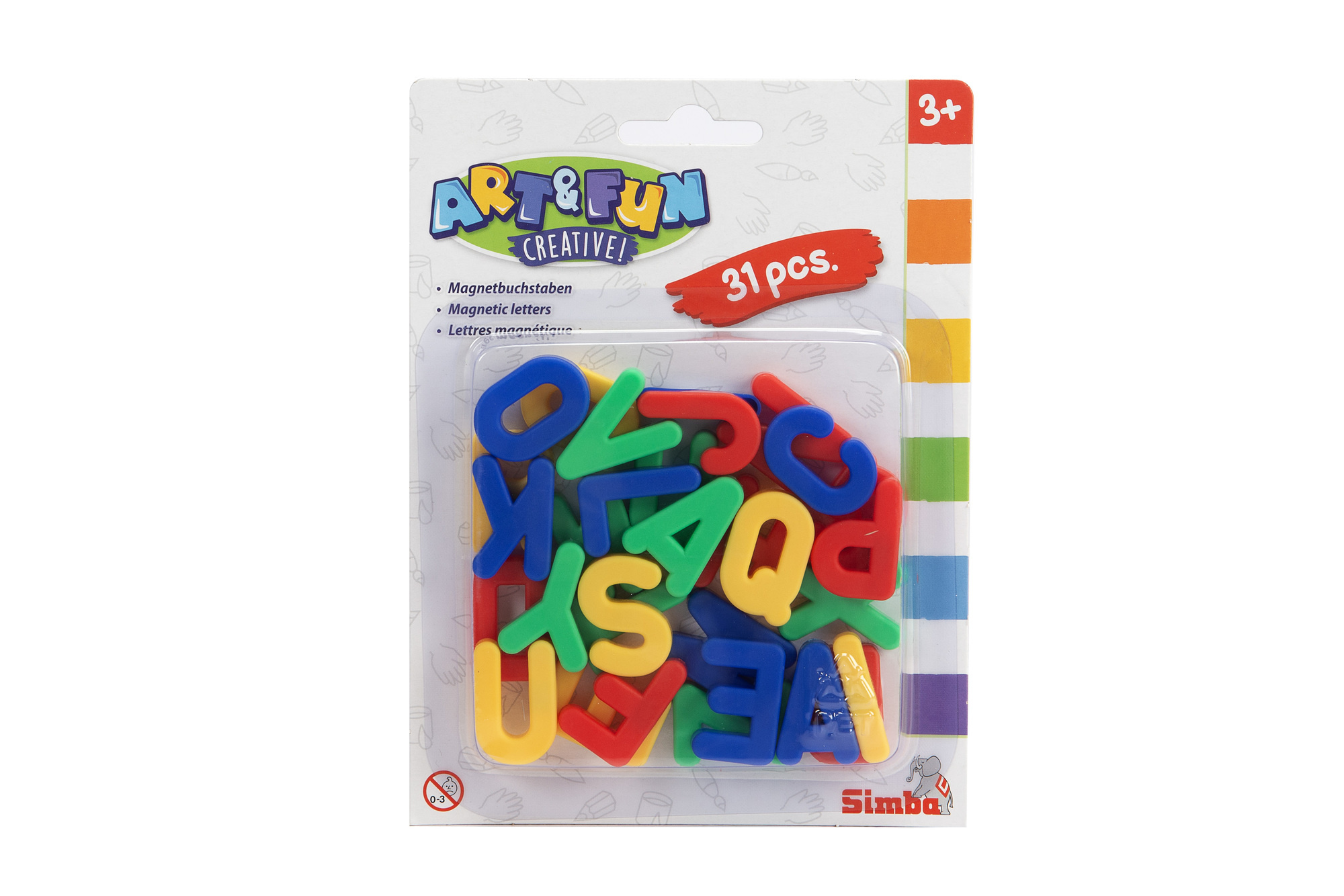 Simba Art & Fun 10 Aste Per Pasta Da Modellare, Colori Assortiti, Made In Germany, Per Bambini 3+ - 4