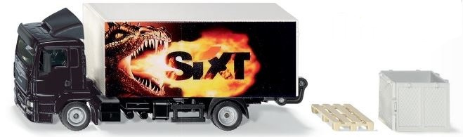 SIKU 199700002 MAN LKW mit Kofferaufbau, Ladebordwand und