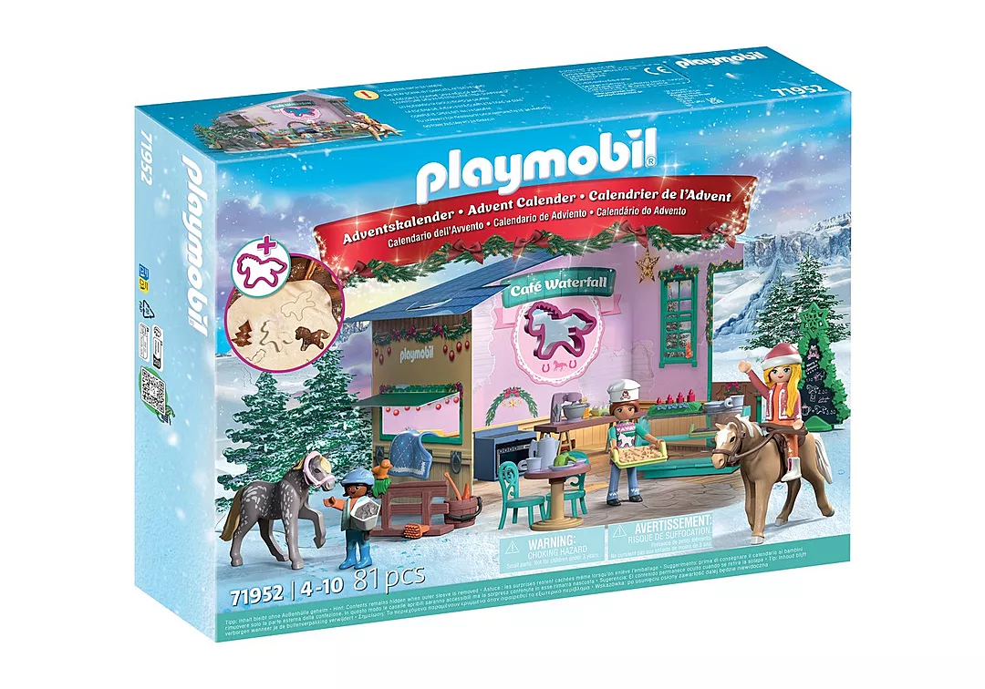 PLAYMOBIL 71952 Horses of Waterfall Adventskalender – Weihnachtsbacken im Reitercafé