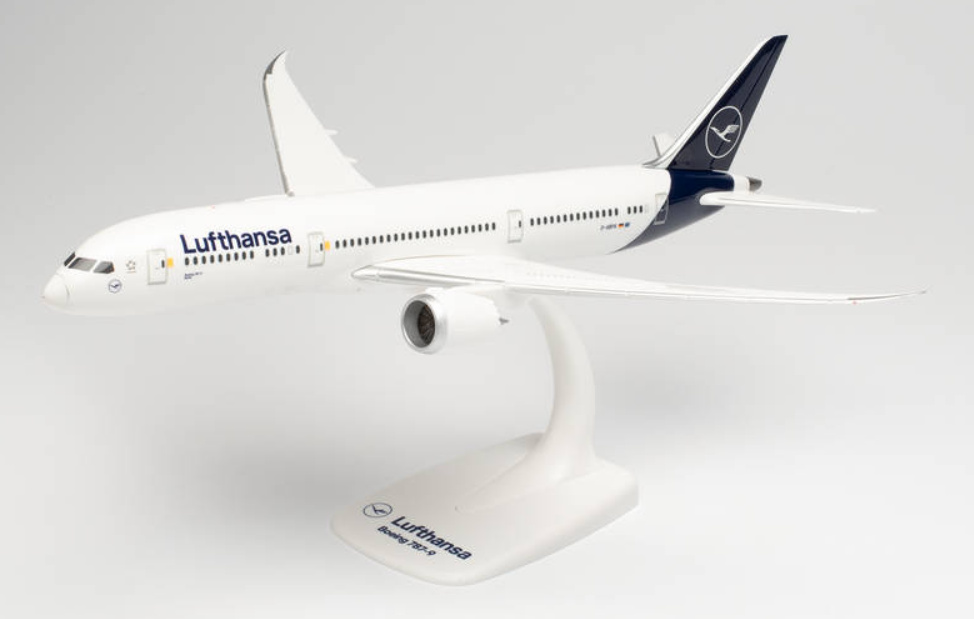 【非売品】BOEING787-9 モデルプレーン Herpa 613453 - Snap-Fit - LUFTHANSA BOEING 787-9 DREAMLINER – D