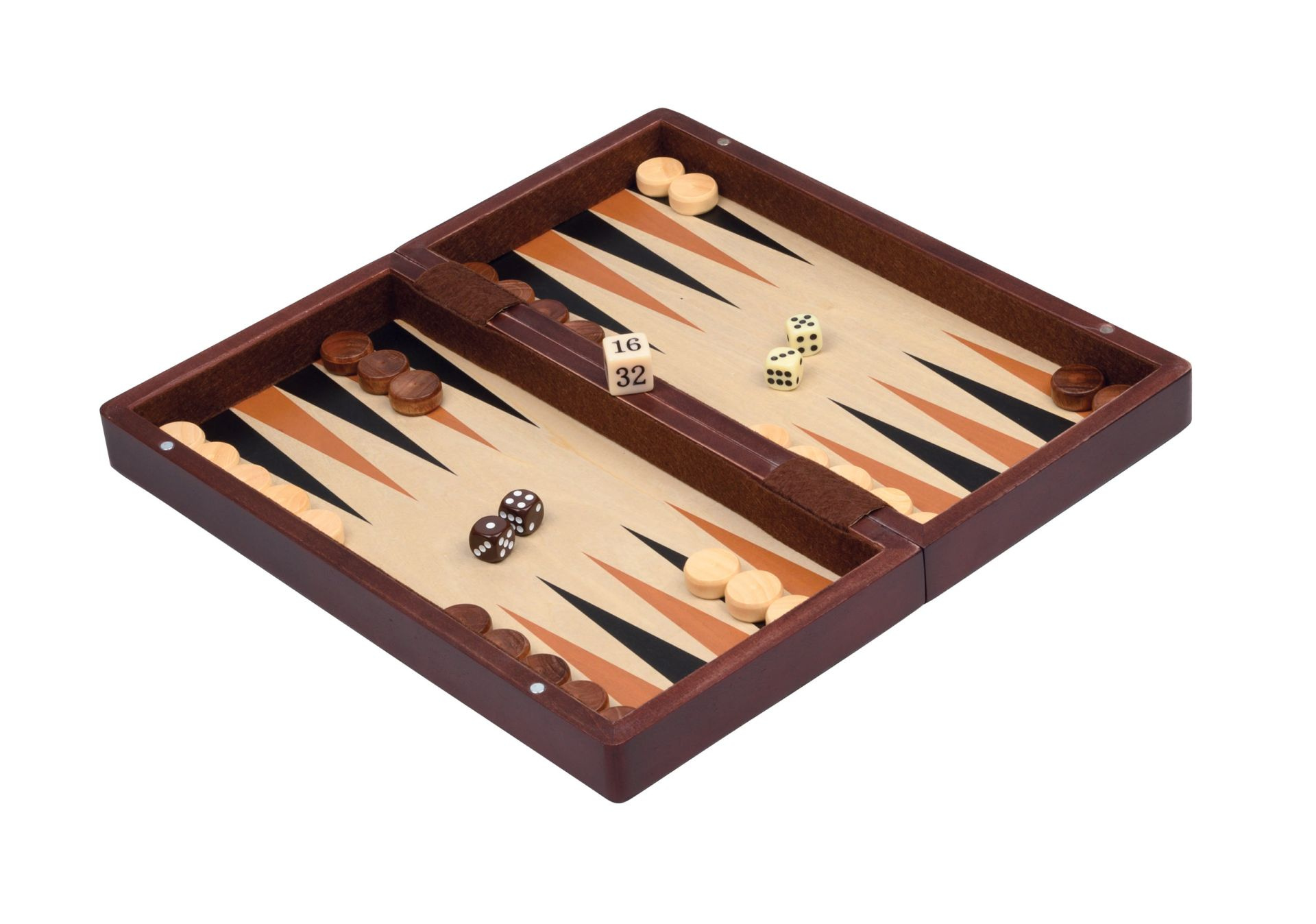 Philos Lot De 4 Dés Backgammon Noir Et Blanc – 16 Mm – Effet Nacré – Dès 6 Ans