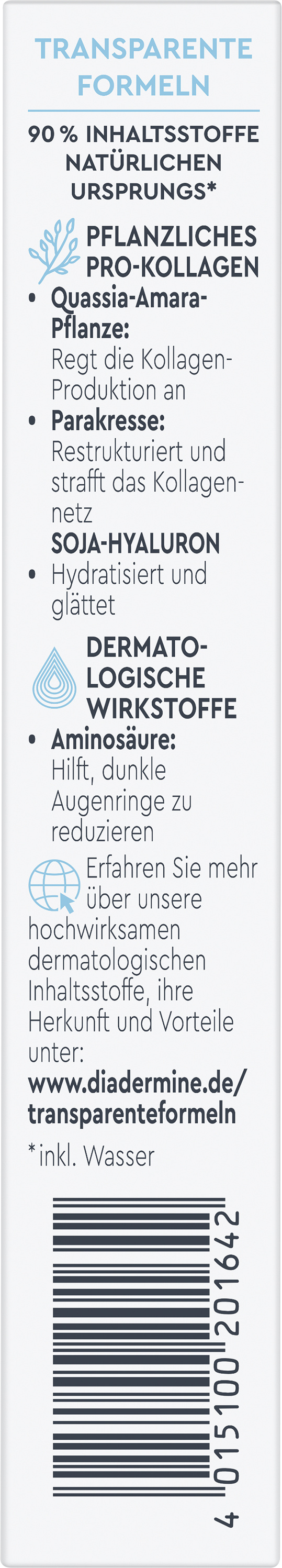 Diadermine Lift+ Algo Retinol Augenpflege, 15 Ml – Mit Meereskriste & Algenextrakt, Anti-Falten & Feuchtigkeit