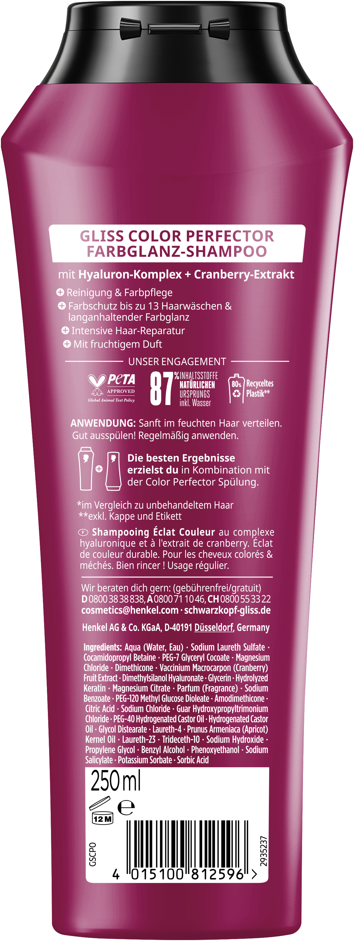 Aufschlussreich Color Perfect Shampoo – Schützt & Intensiviert Haarfarbe, Parfümfrei Für Coloriertes Haar