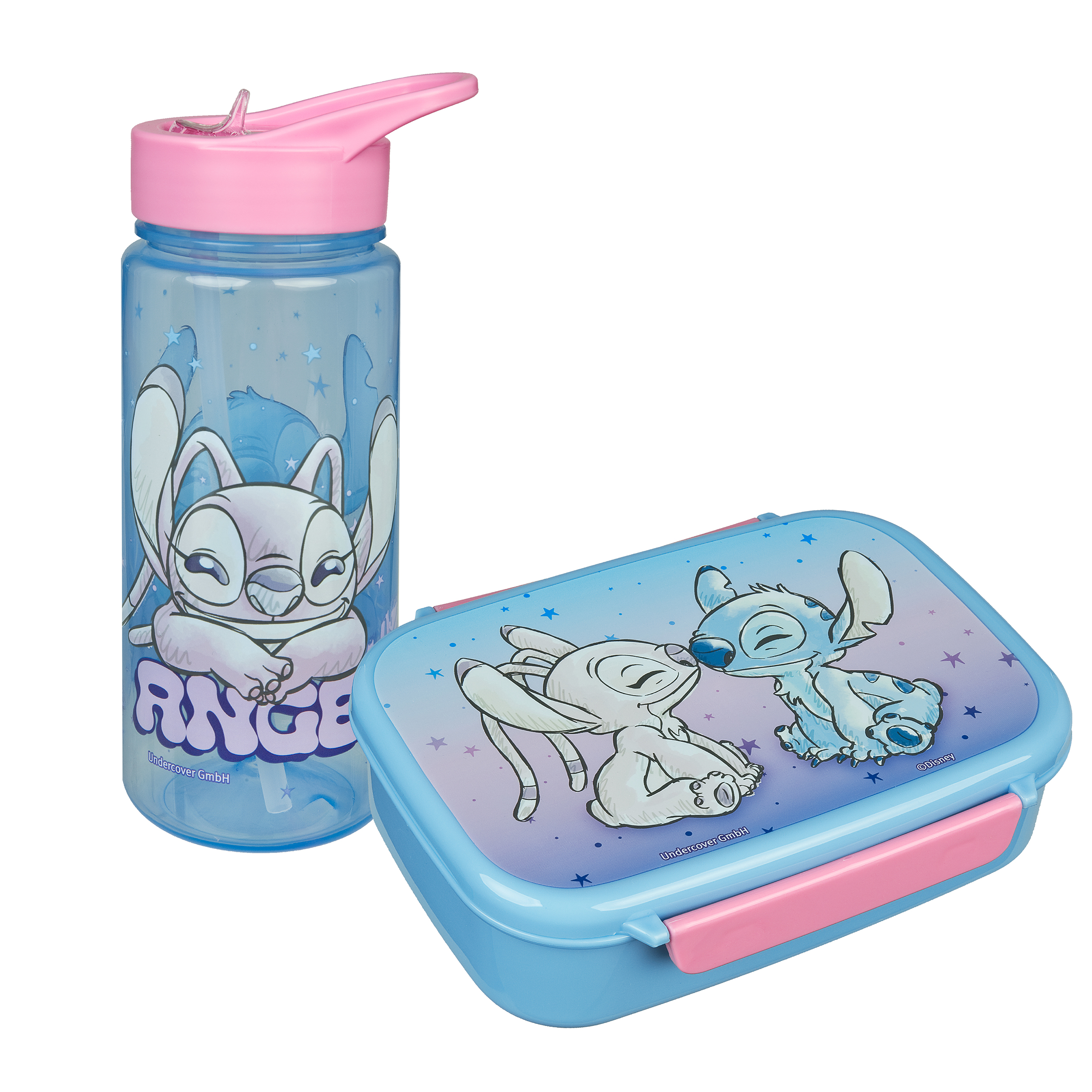 Stitch Trinkflasche Aus Kunststoff – 430 Ml, 18 Cm – Für Kita, Schule & Ausflüge – Perfekt Für Mädchen