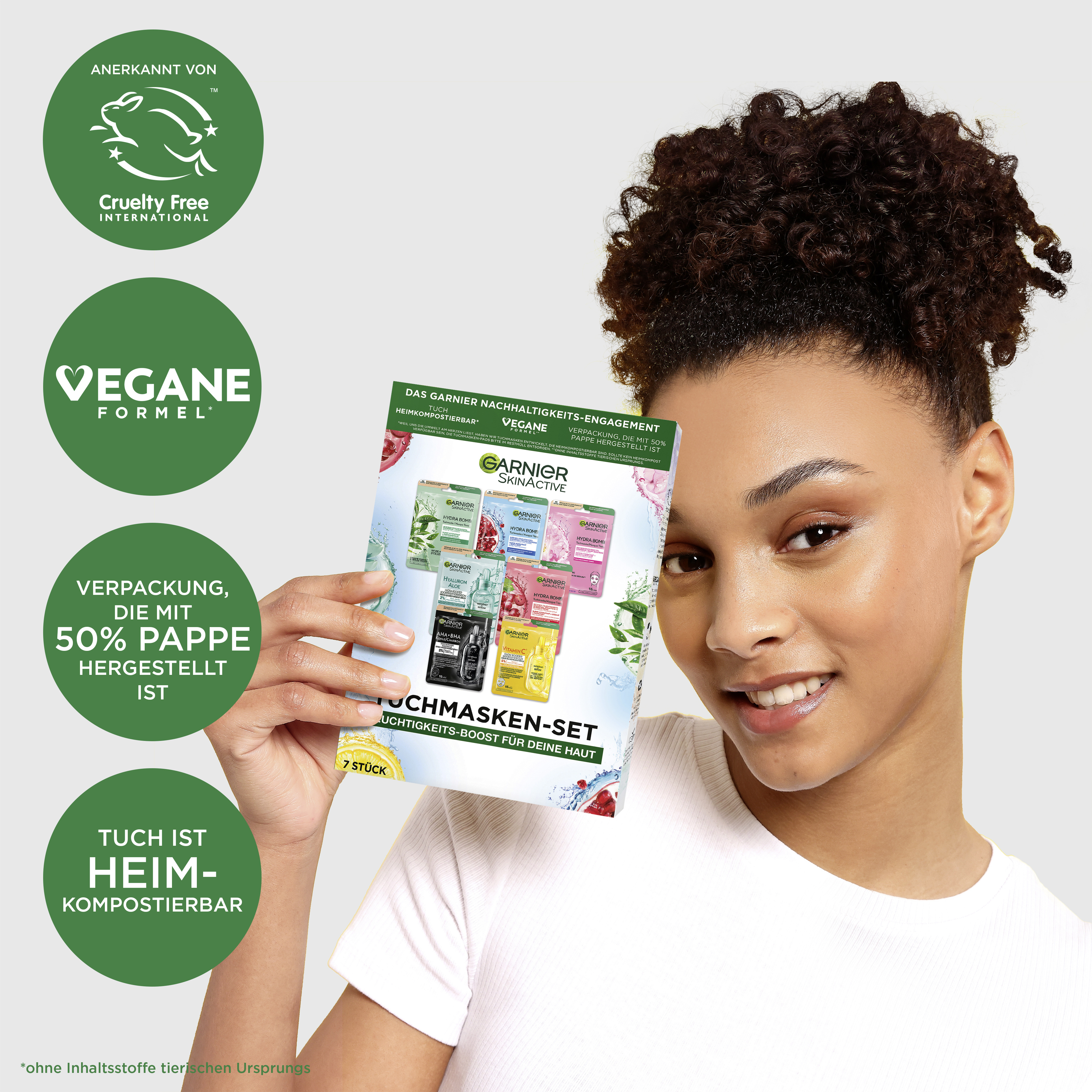 8er Set Gesichtsmasken Tuchmasken – Mit Kokos, Aloe Vera, Lavendel, Rose Für Verschiedene Hauttypen