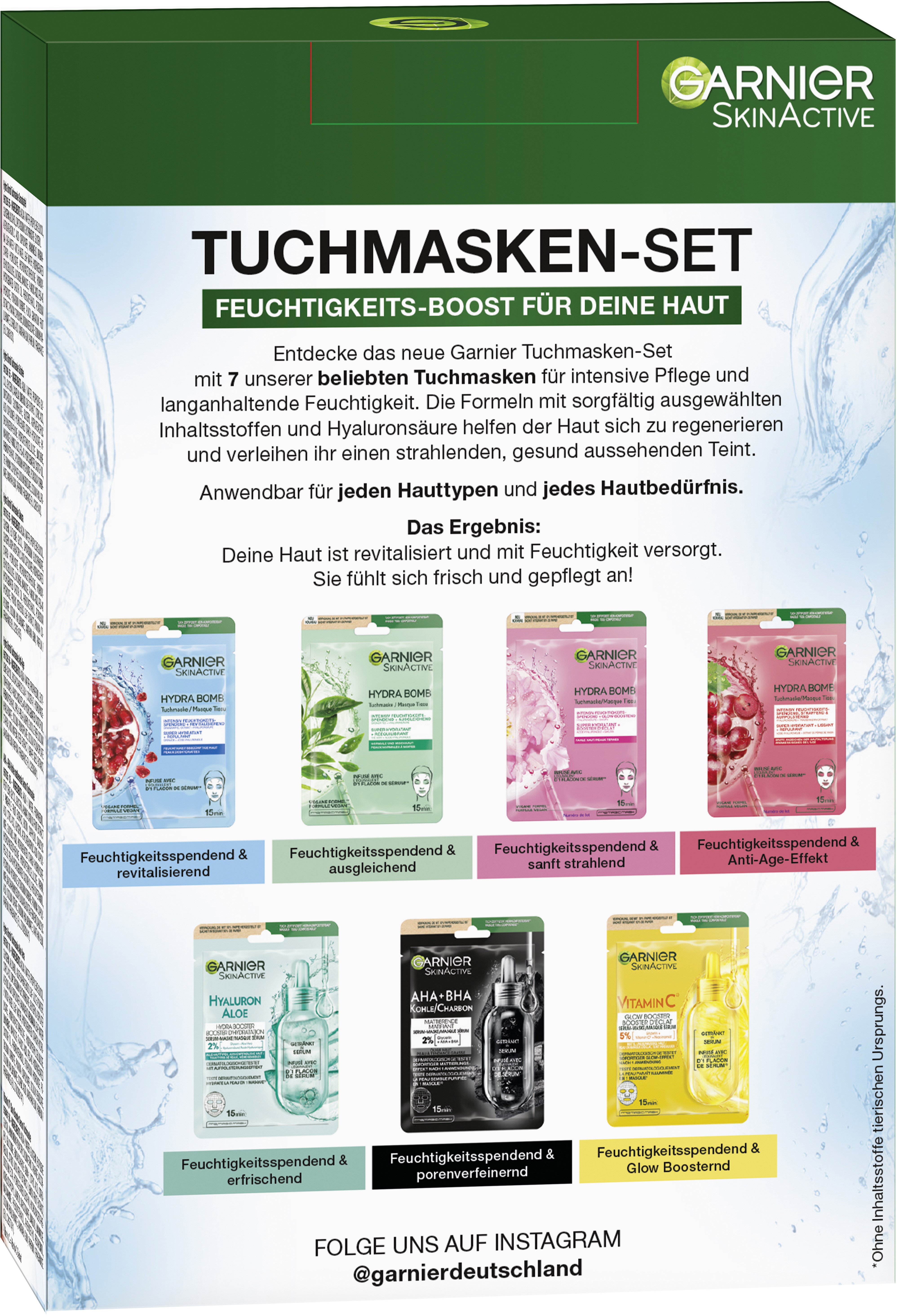 Daily Care 12er Set Gesichtstuchmasken – Feuchtigkeitsspendend & Erfrischend Für Alle Hauttypen