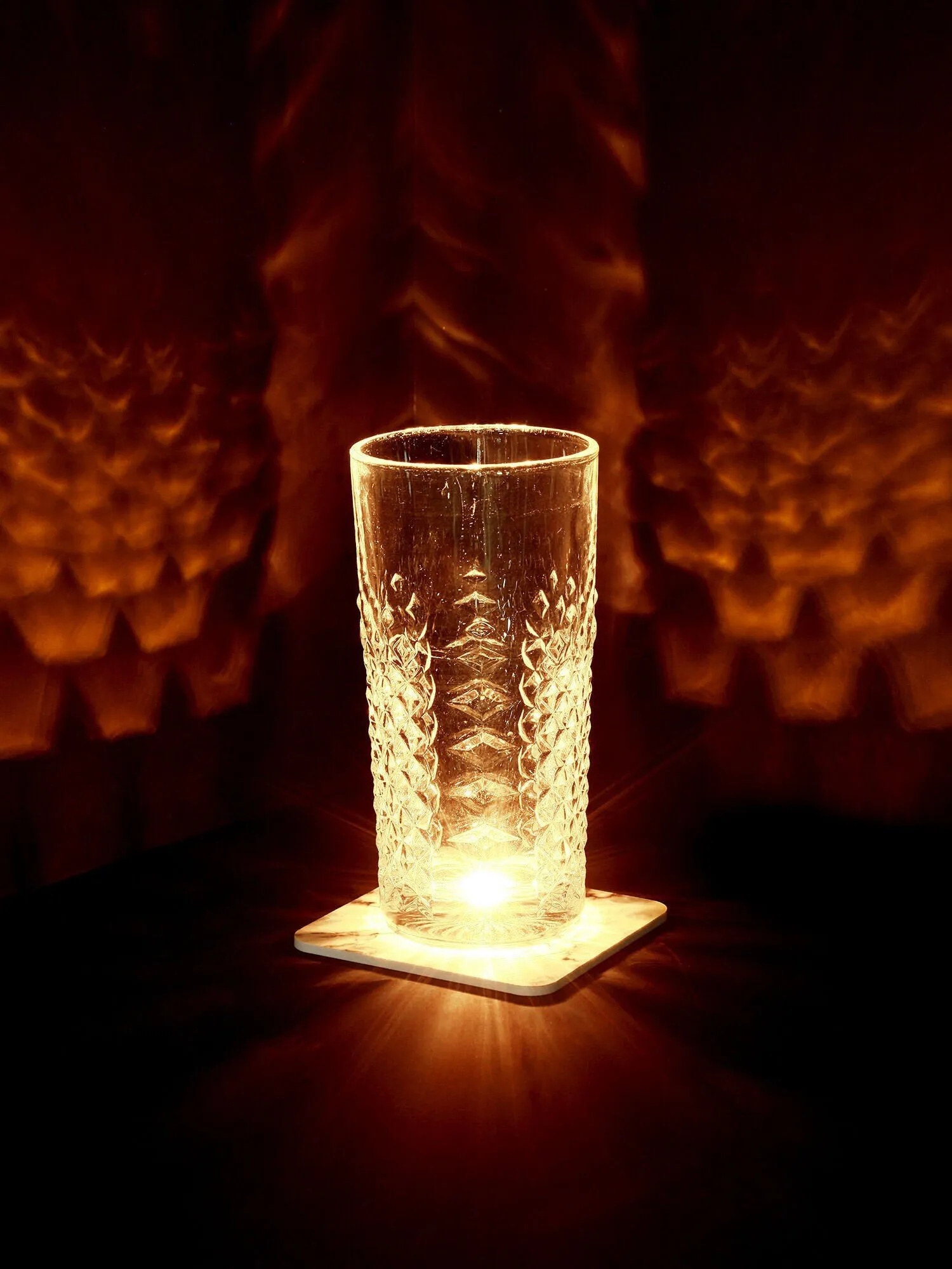 SATISLIGHT LED-Bierdeckel Untersetzer Licht weiss
