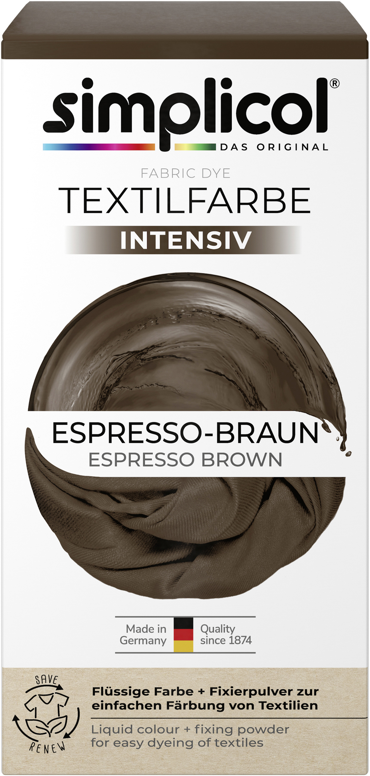Simplicol Textilfarbe Intensiv Espresso-Braun bei MUELLER kaufen