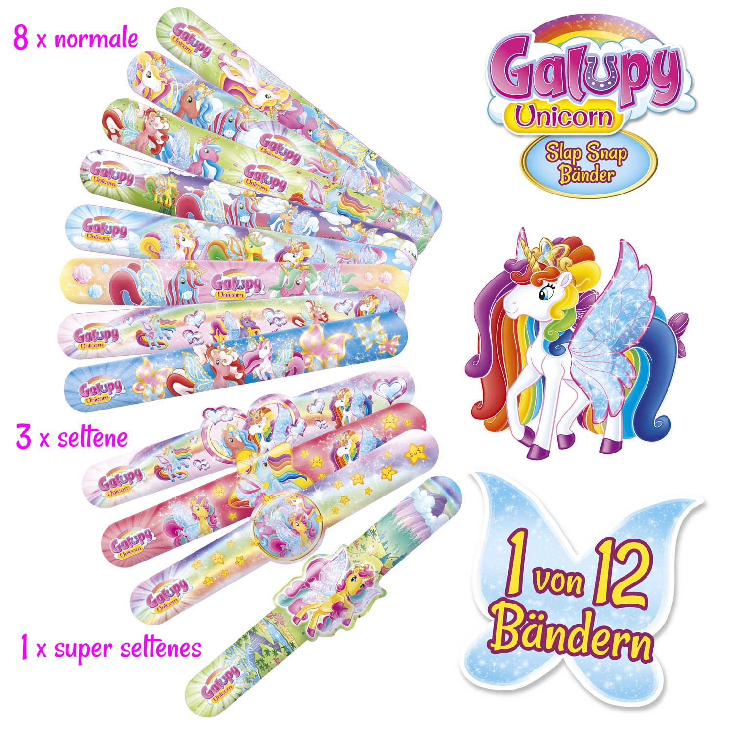 Kindergeburtstag Mitgebsel Set – 86 Teile Inkl. Schnapparmbänder, Aufkleber, Schlüsselanhänger & Spielzeug