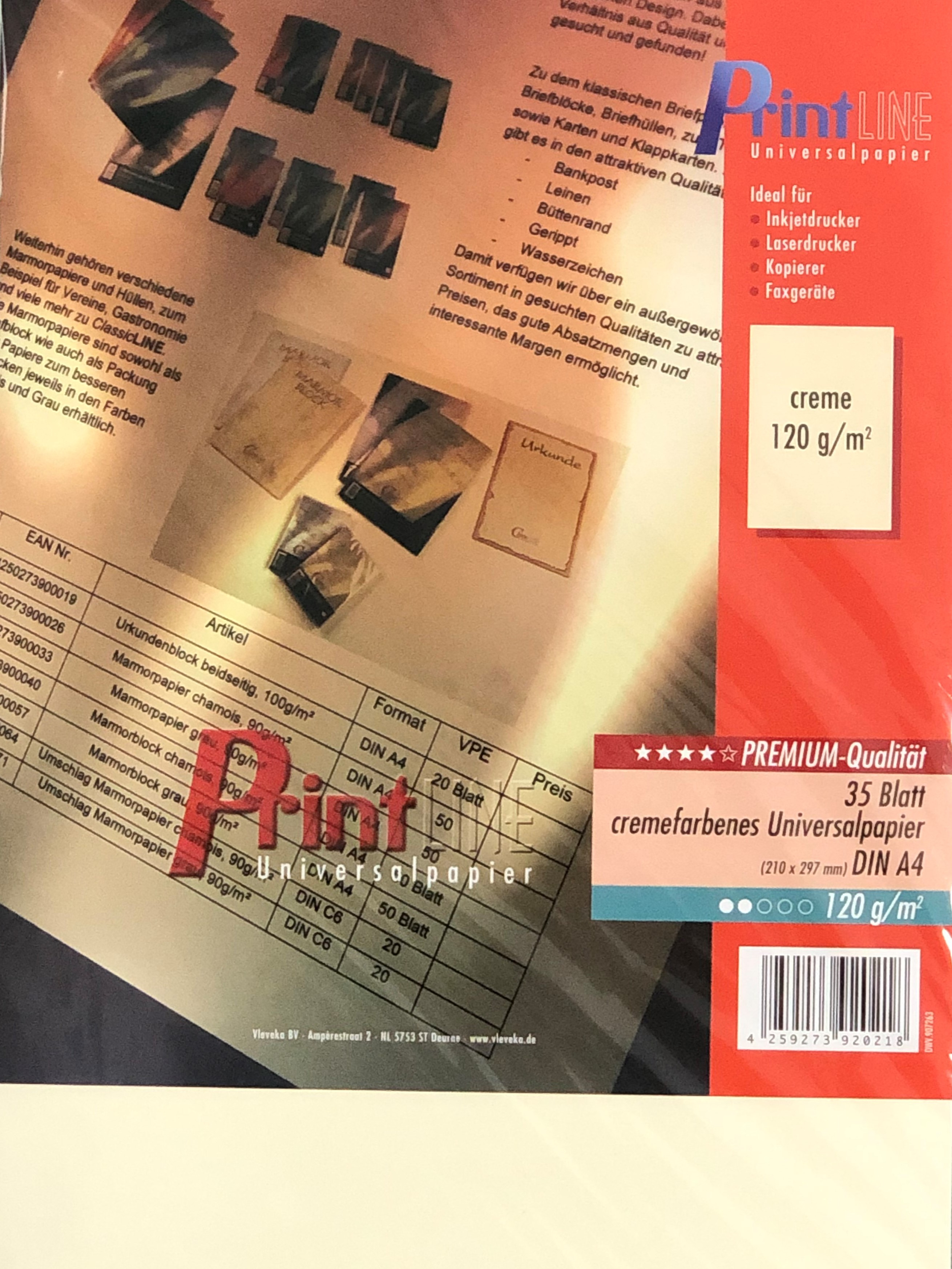 Papier PRO-DESIGN® Surfacé 120g A4 - Ramette De 250 Feuilles - Lot De 2
