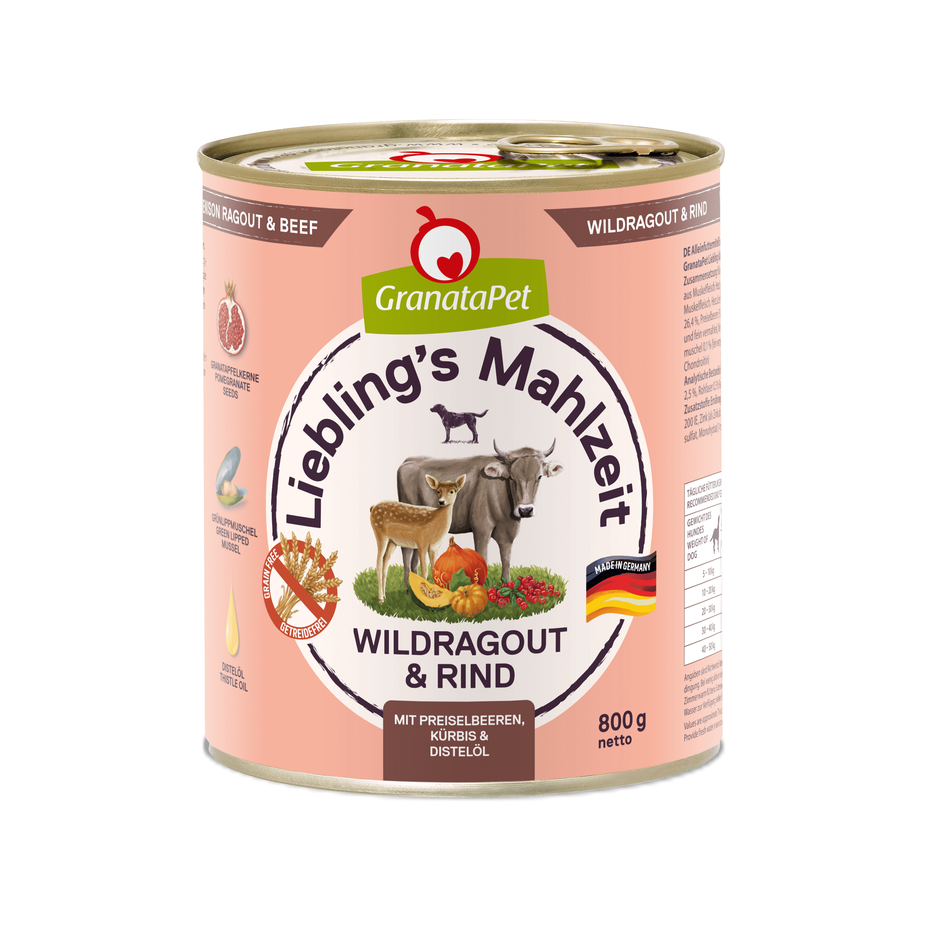 GranataPet Hundenassfutter Lieblings Mahlzeit Wildragout+Rind online  bestellen | MLLER
