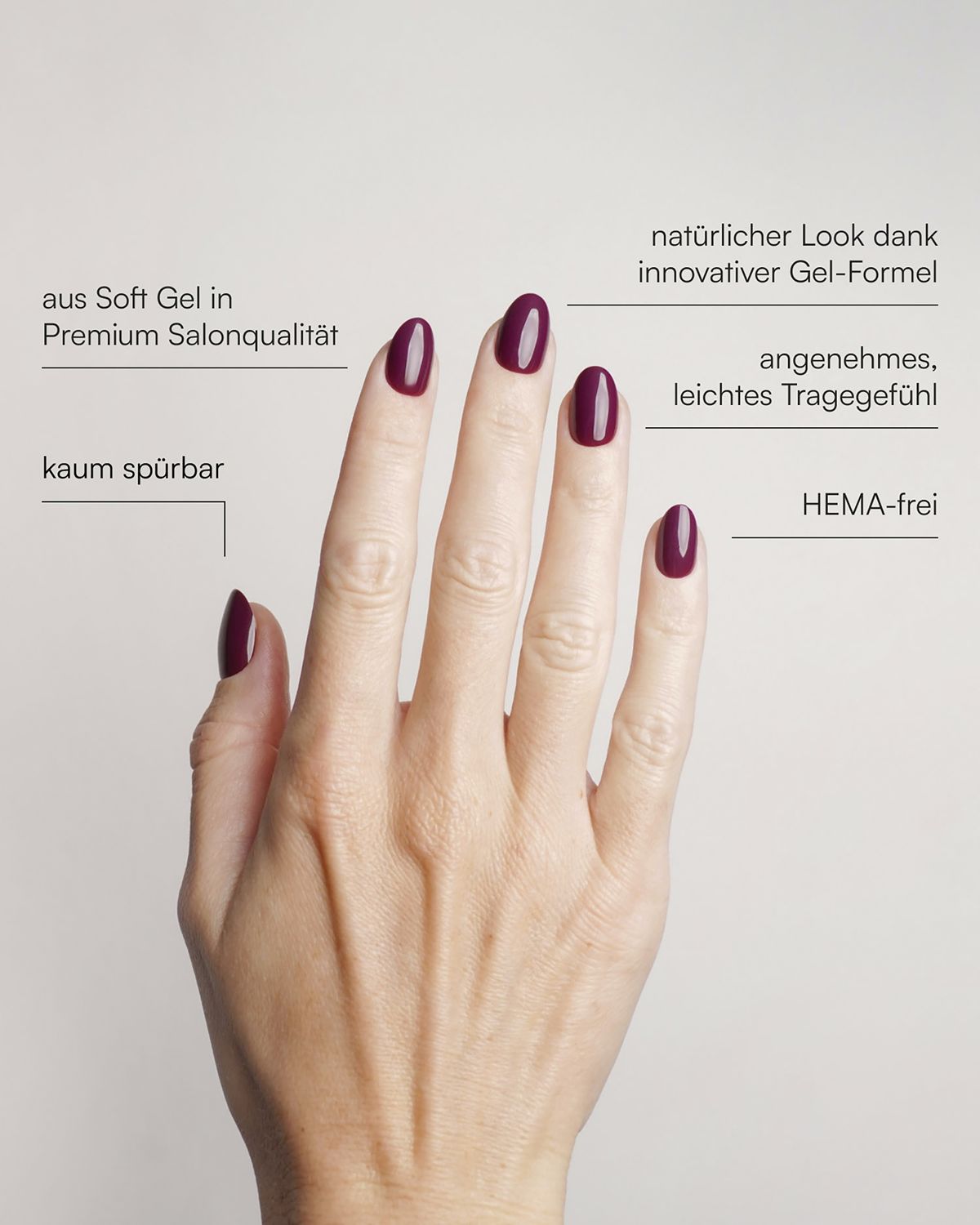 DOONAILS Soft Gel Press Ons Into You Short Round online bestellen | MLLER