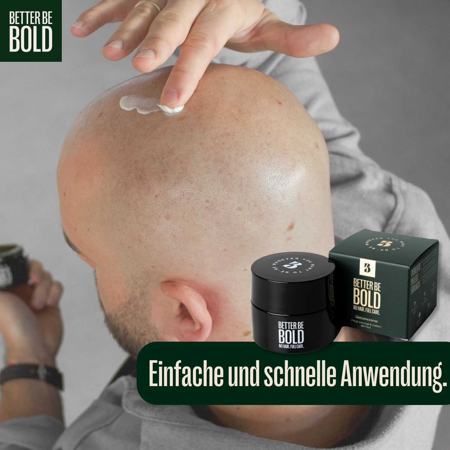 Pflegecreme Für Glatzen – Beruhigende Kopfhautpflege Nach Der Rasur