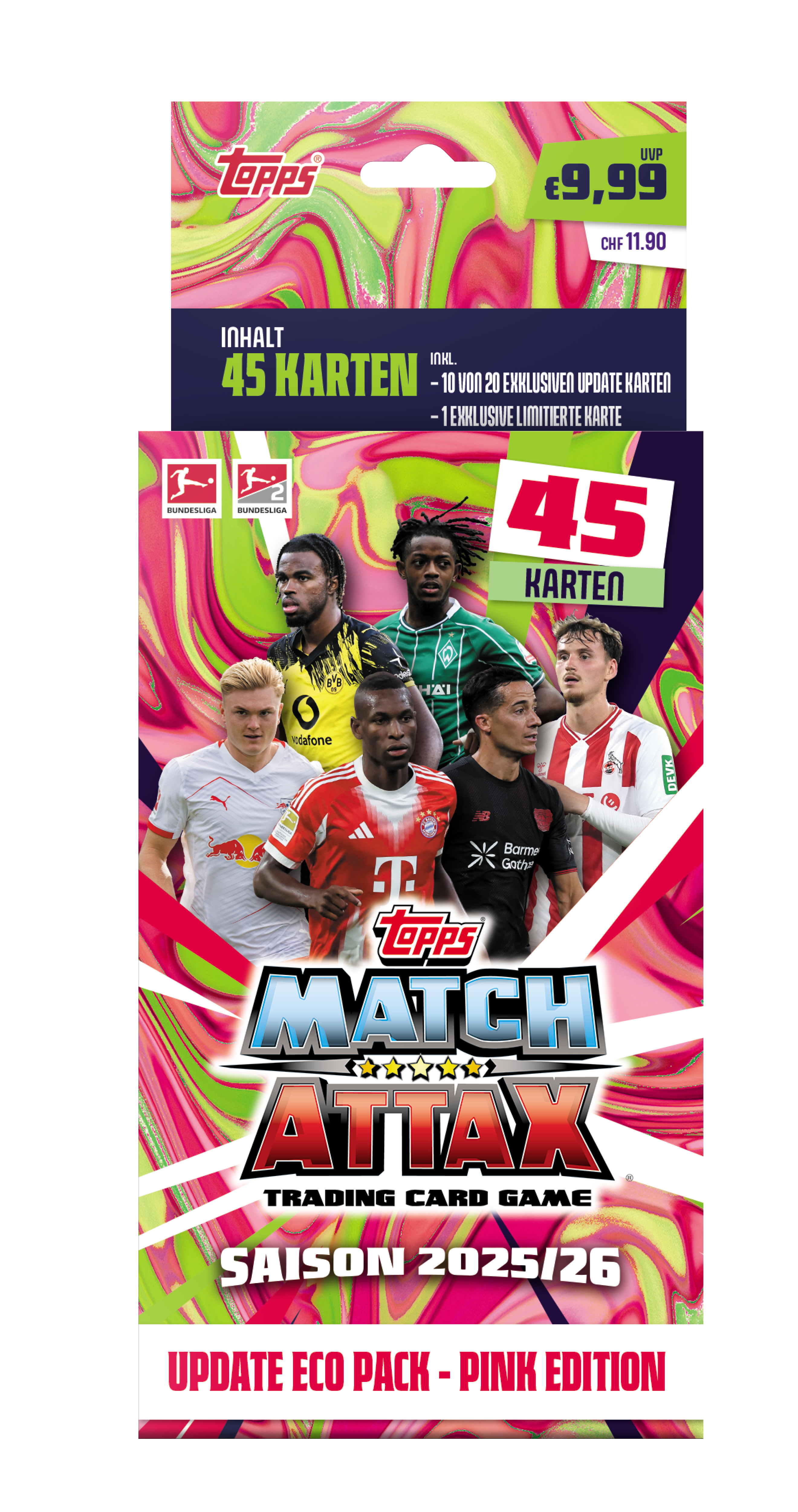 Match Attax Bundesliga Sammelkarten 2025/26 – Mega-Bundle Mit 5 Eco Packs & 15 Limited Edition Karten