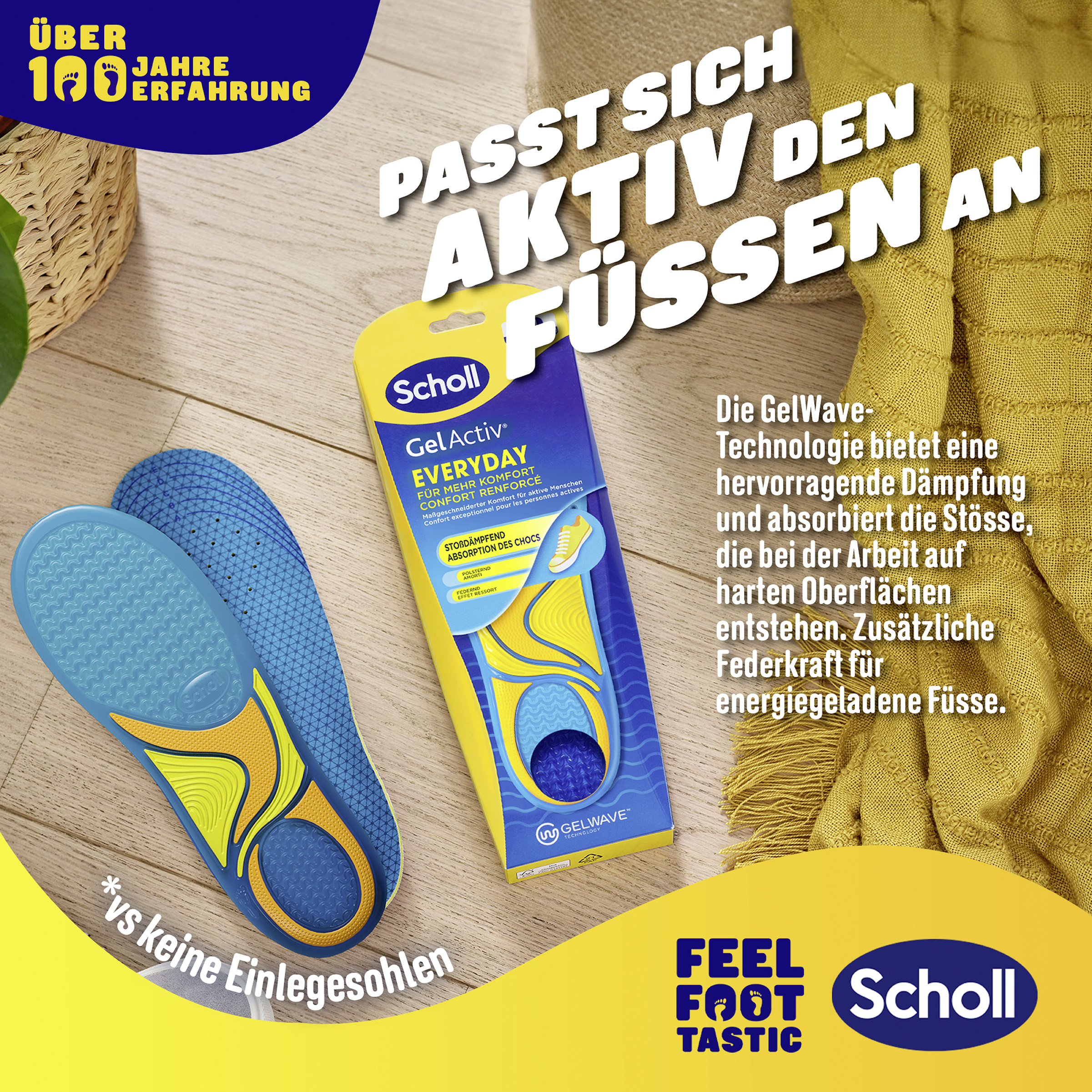 Scholl GelActiv Einlegesohlen Für Formelle & Elegante Schuhe – Extra Dämpfung & Frische Den Ganzen Tag