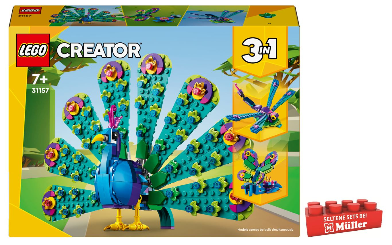 LEGO Creator 3in1 31157 Exotischer Pfau online bestellen | MÜLLER