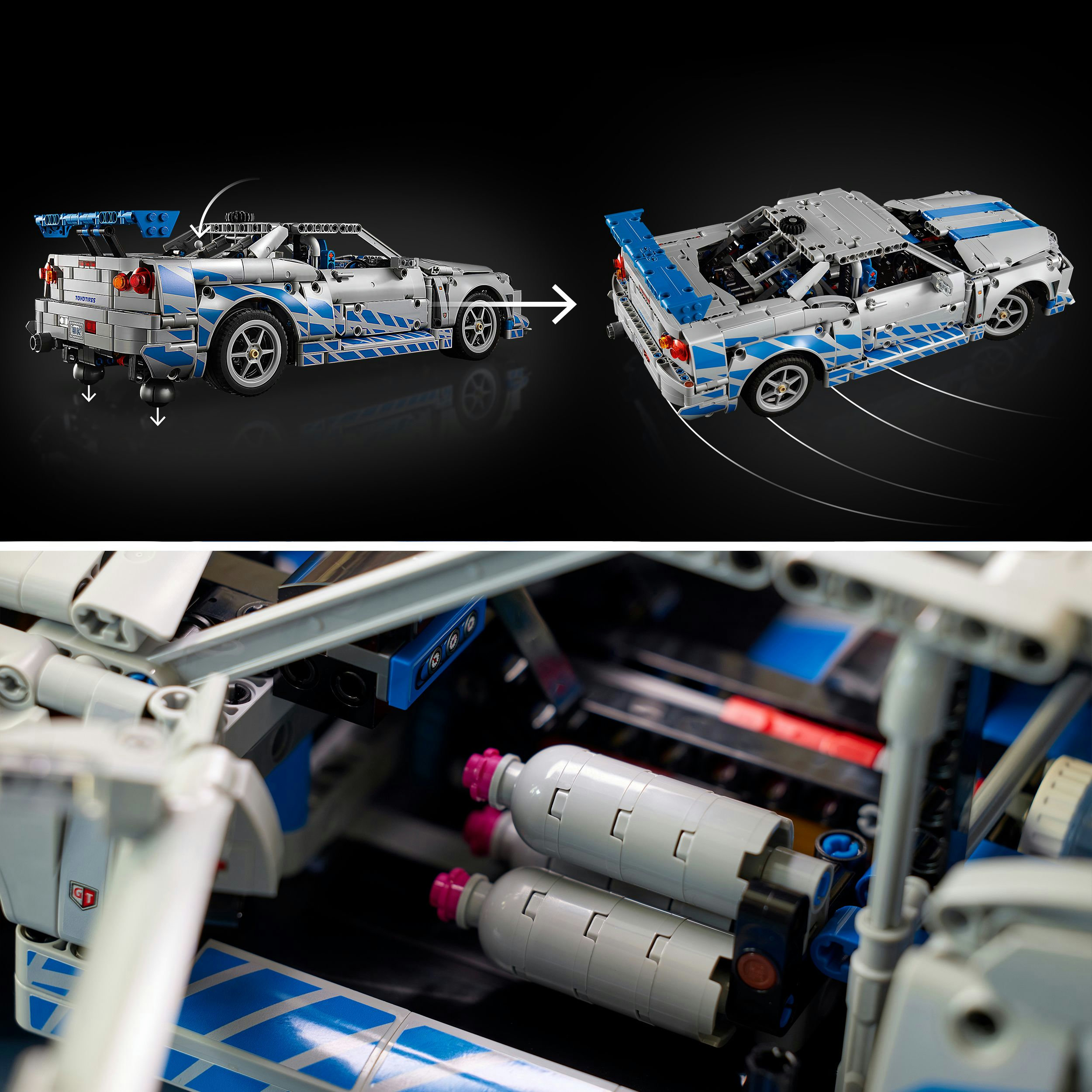 LEGO Technic 2 Fast 2 Furious Nissan Skyline GT-R R34 Racer 42210
