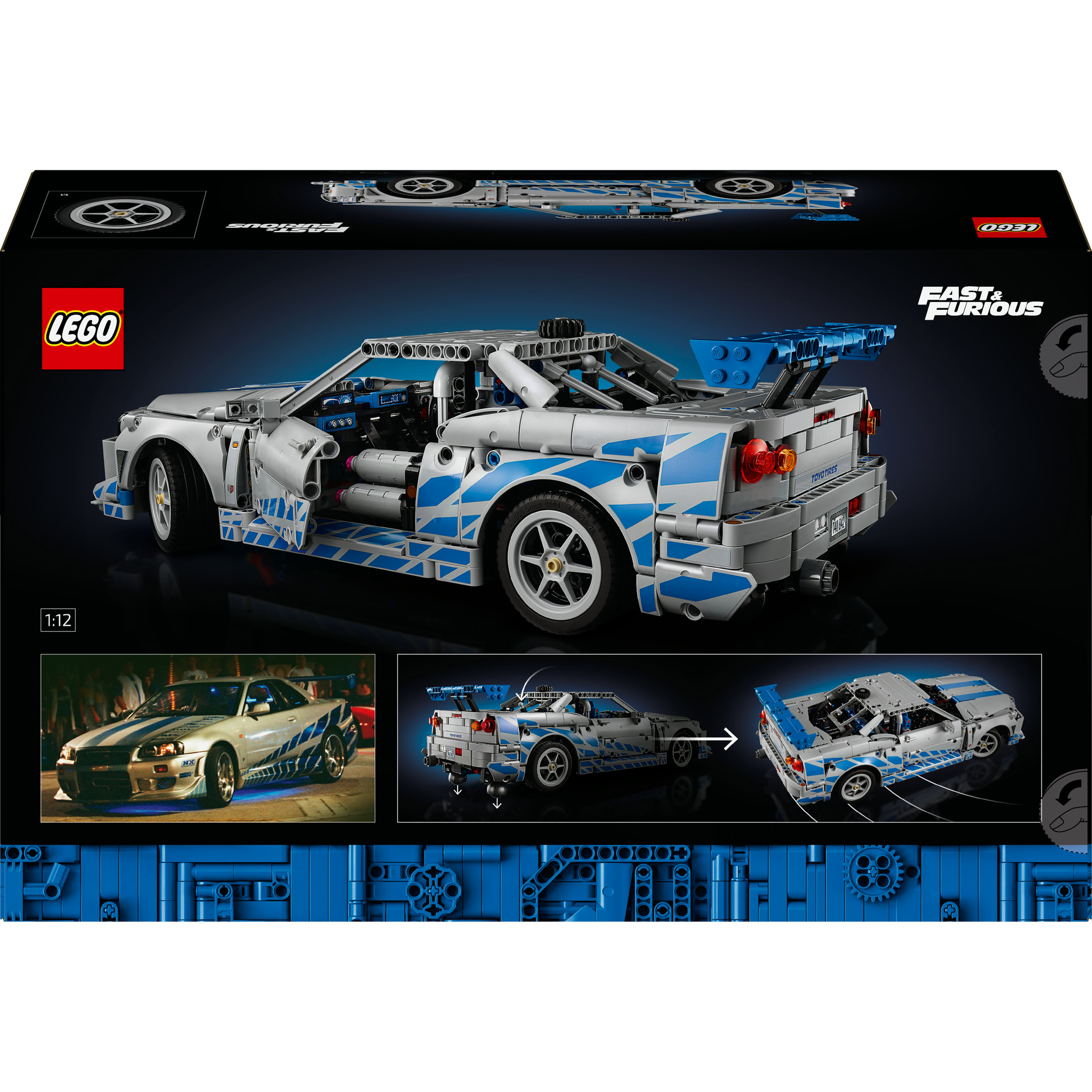 LEGO Technic 2 Fast 2 Furious Nissan Skyline GT-R R34 Racer 42210