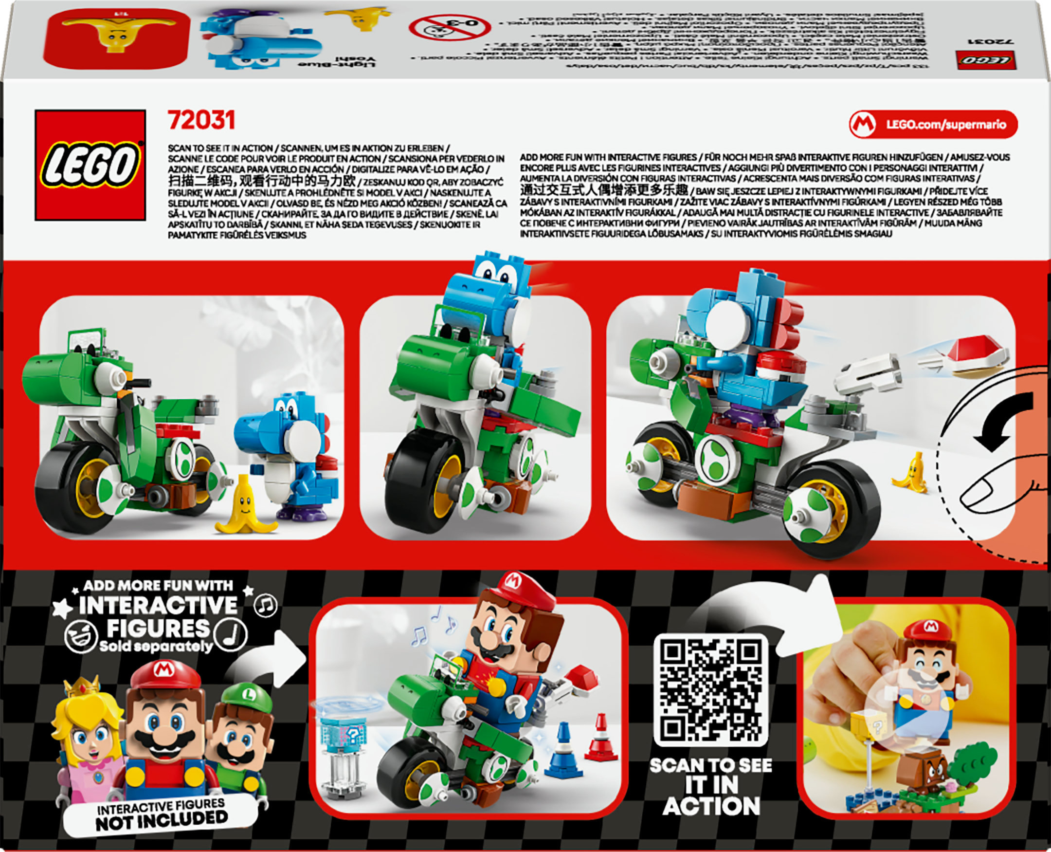 LEGO Super Mario: Mario Kart – Moto de Yoshi, Set de juego de