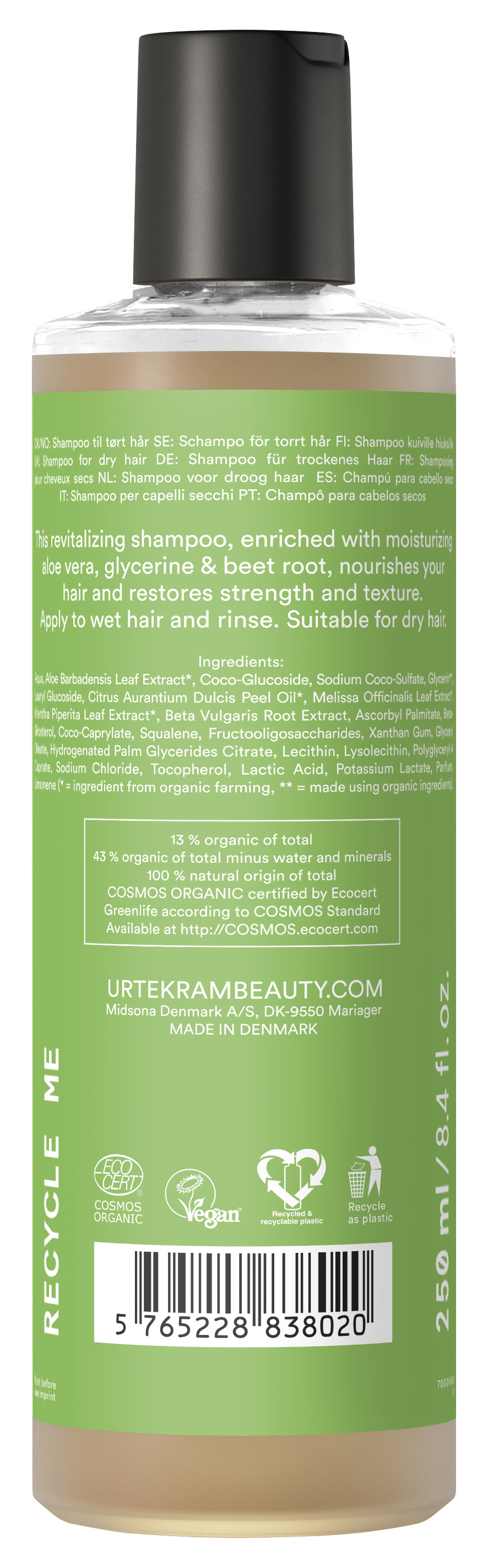 URTEKRAM For Dry Hair Revitalizing Shampoo Aloe Vera online bestellen |  MLLER