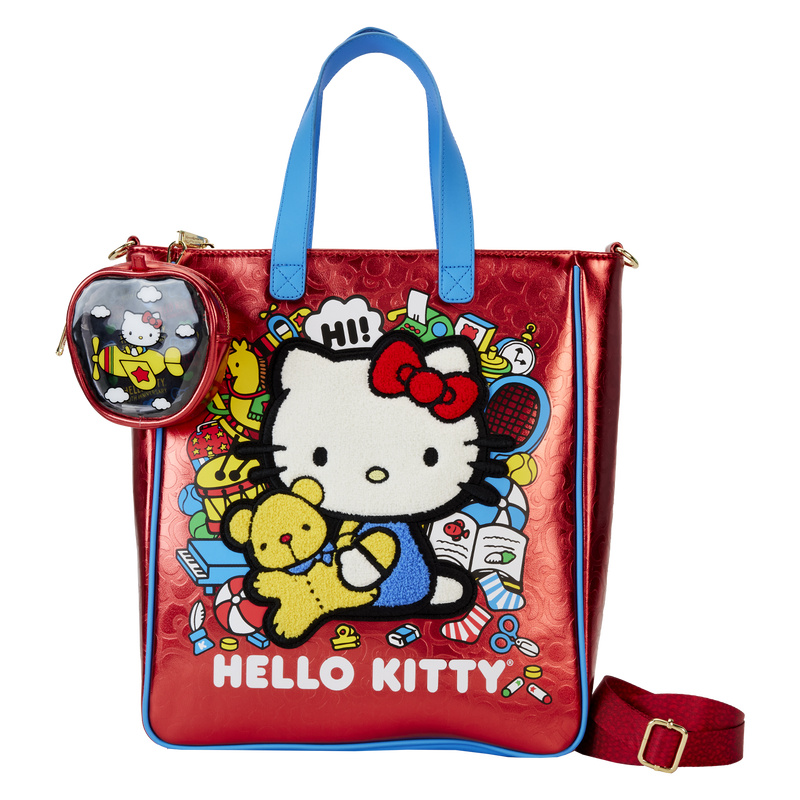 Loungefly Sanrio Hello Kitty 50th Anniversary Metallic Tote Bag